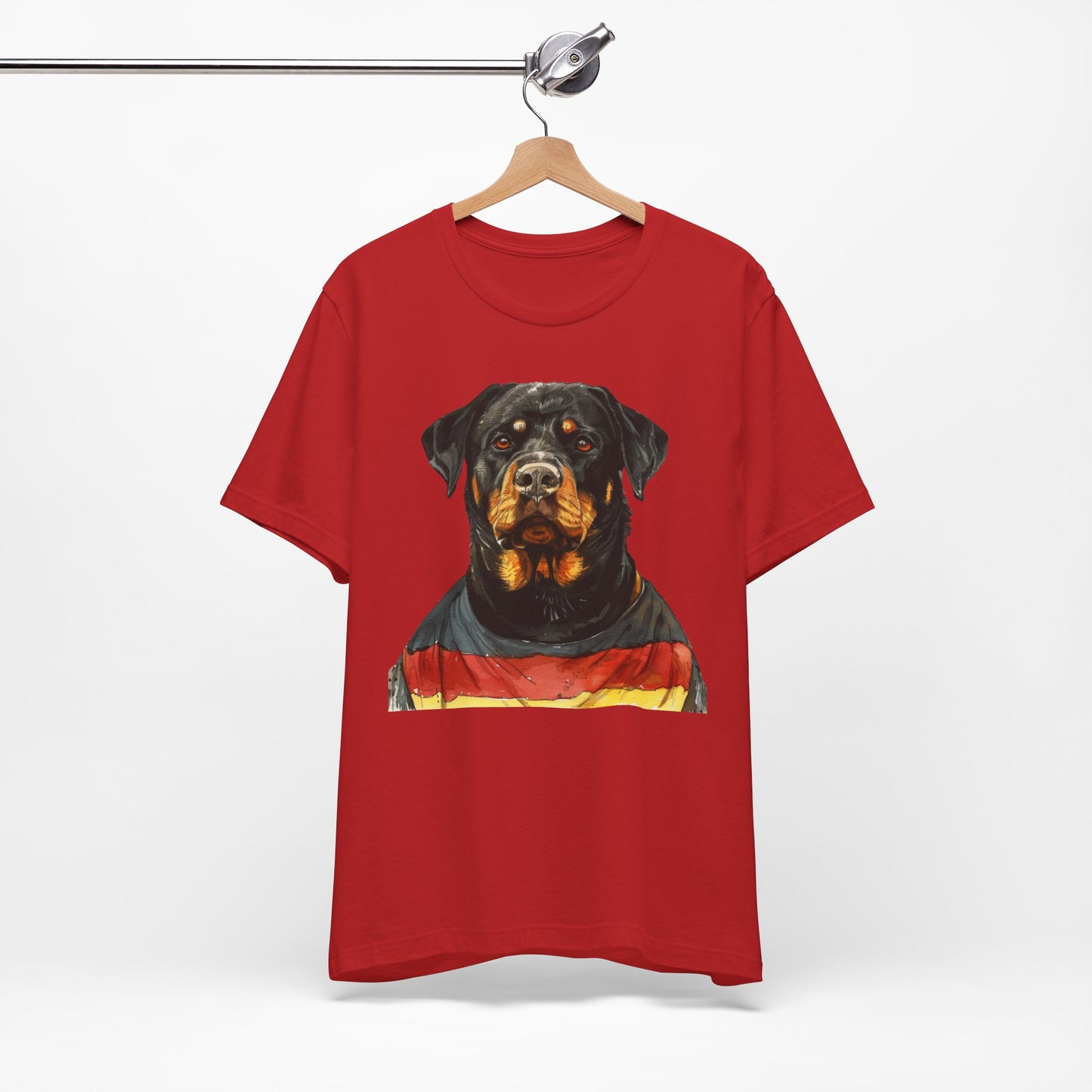 Unisex T-Shirt Fußball Fan Wuffis I EM 2024 I Rottweiler  I Team Deutschland