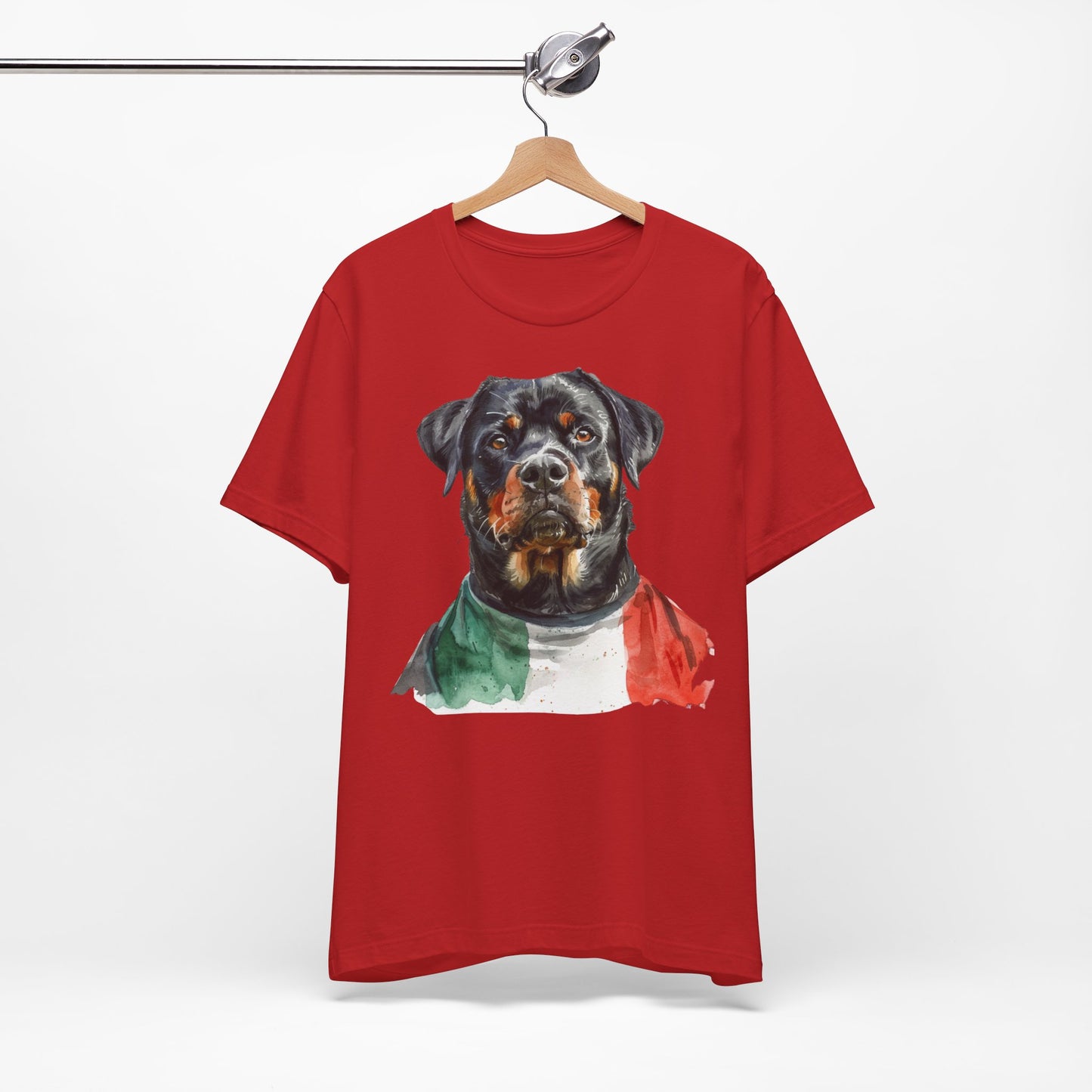 Unisex T-Shirt Fußball Fan Wuffis I EM 2024 I Rottweiler I Team Italien