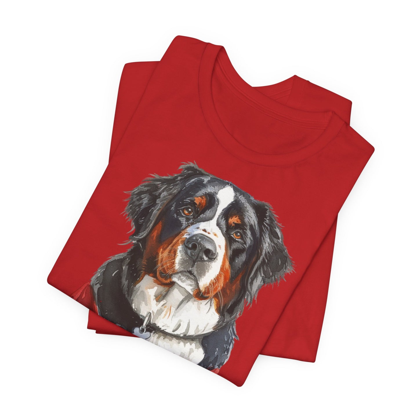 Unisex T-Shirt Fußball Fan Wuffis I EM 2024 I Berner Sennenhund I Team Schweiz