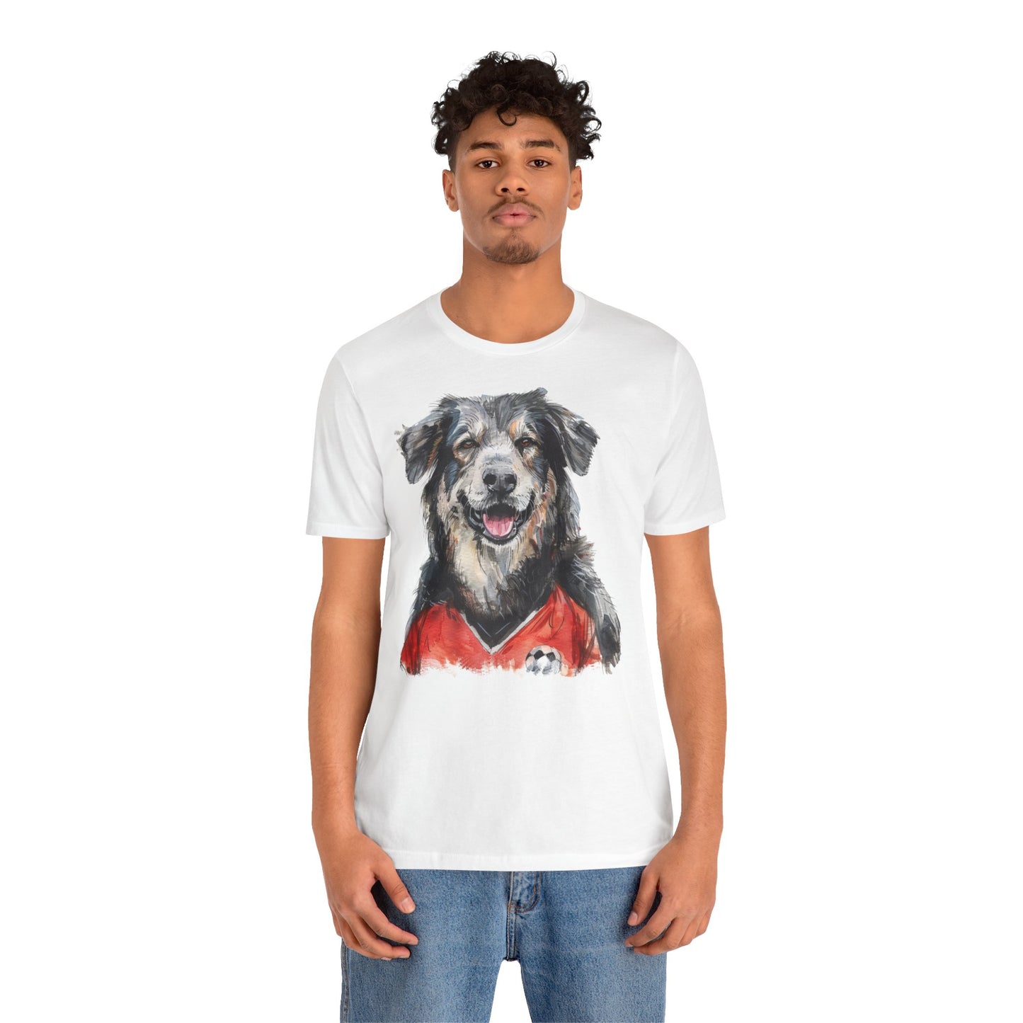 Unisex T-Shirt Fußball Fan Wuffis I EM 2024 I Albanischer Schäferhund I Team Albanien