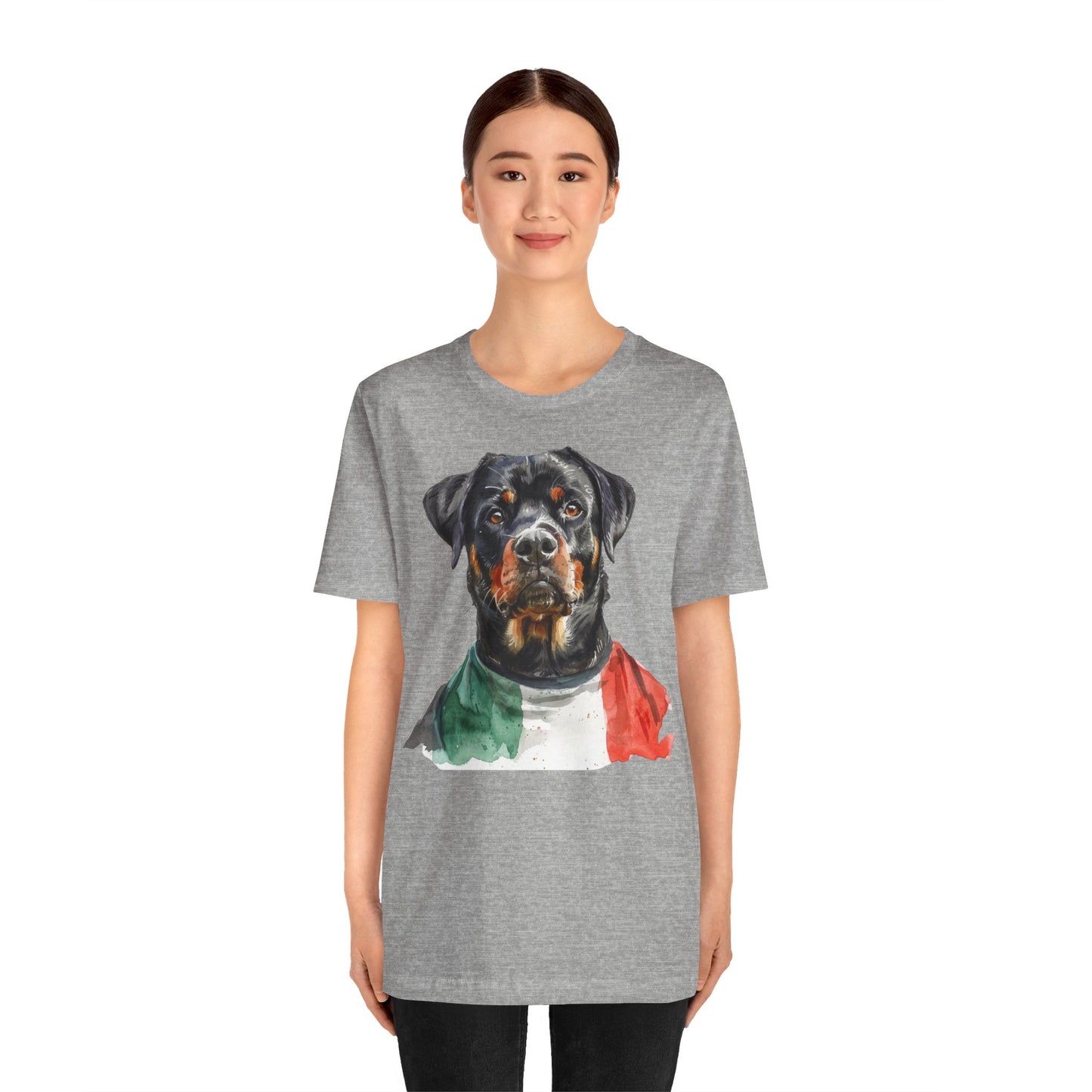 Unisex T-Shirt Fußball Fan Wuffis I EM 2024 I Rottweiler I Team Italien