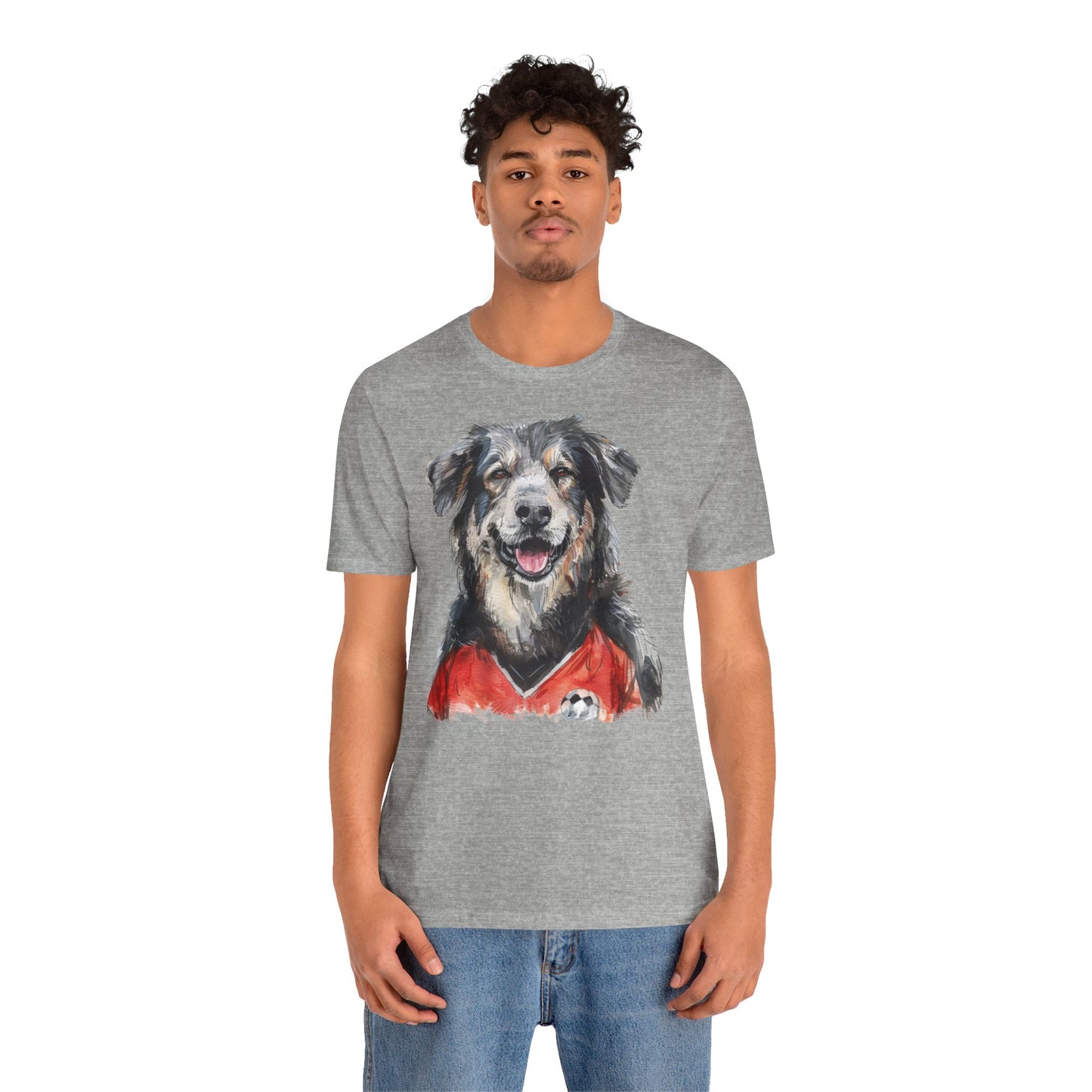 Unisex T-Shirt Fußball Fan Wuffis I EM 2024 I Albanischer Schäferhund I Team Albanien