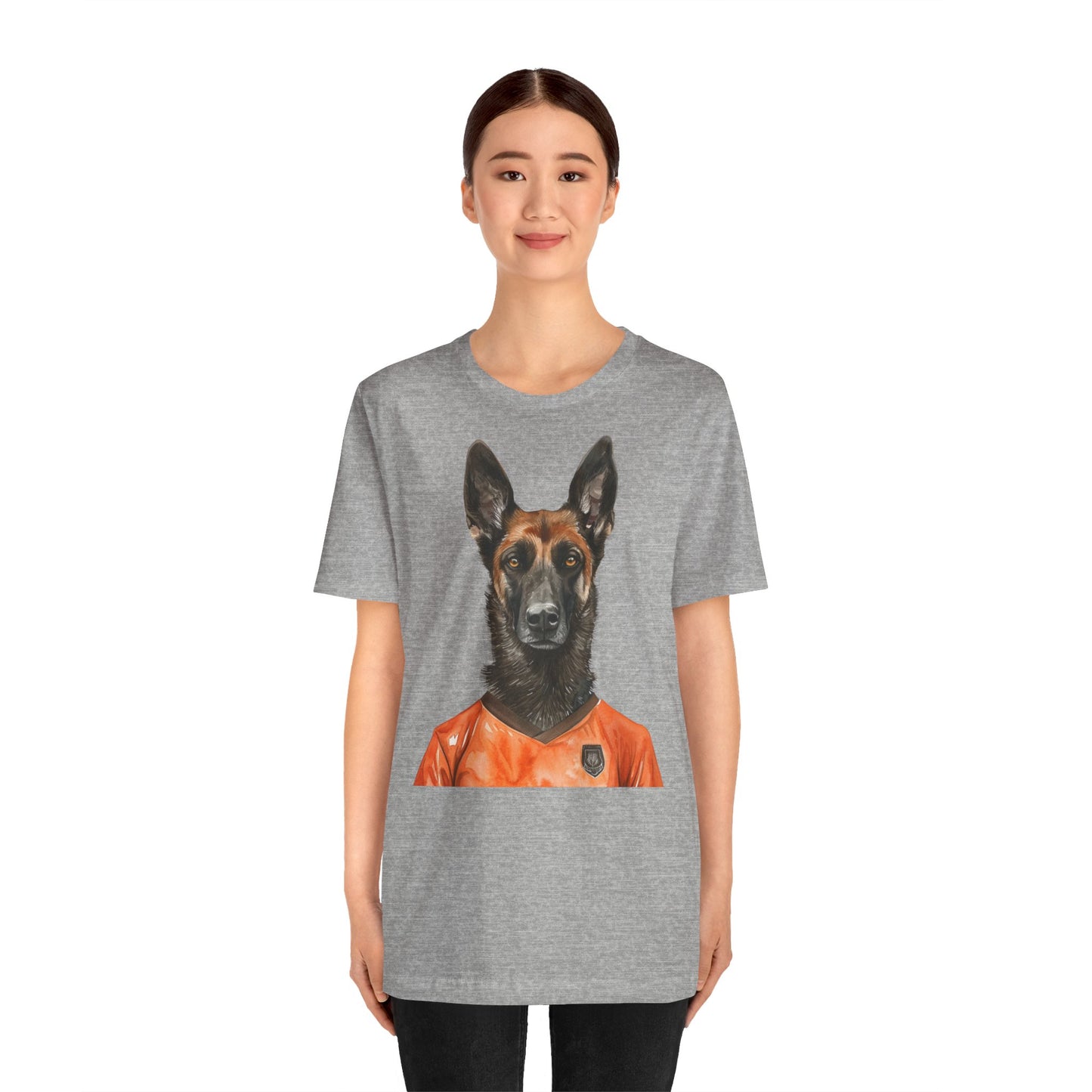 Unisex T-Shirt Fußball Fan Wuffis I EM 2024 I Holländischer Schäferhund I Team Niederlande