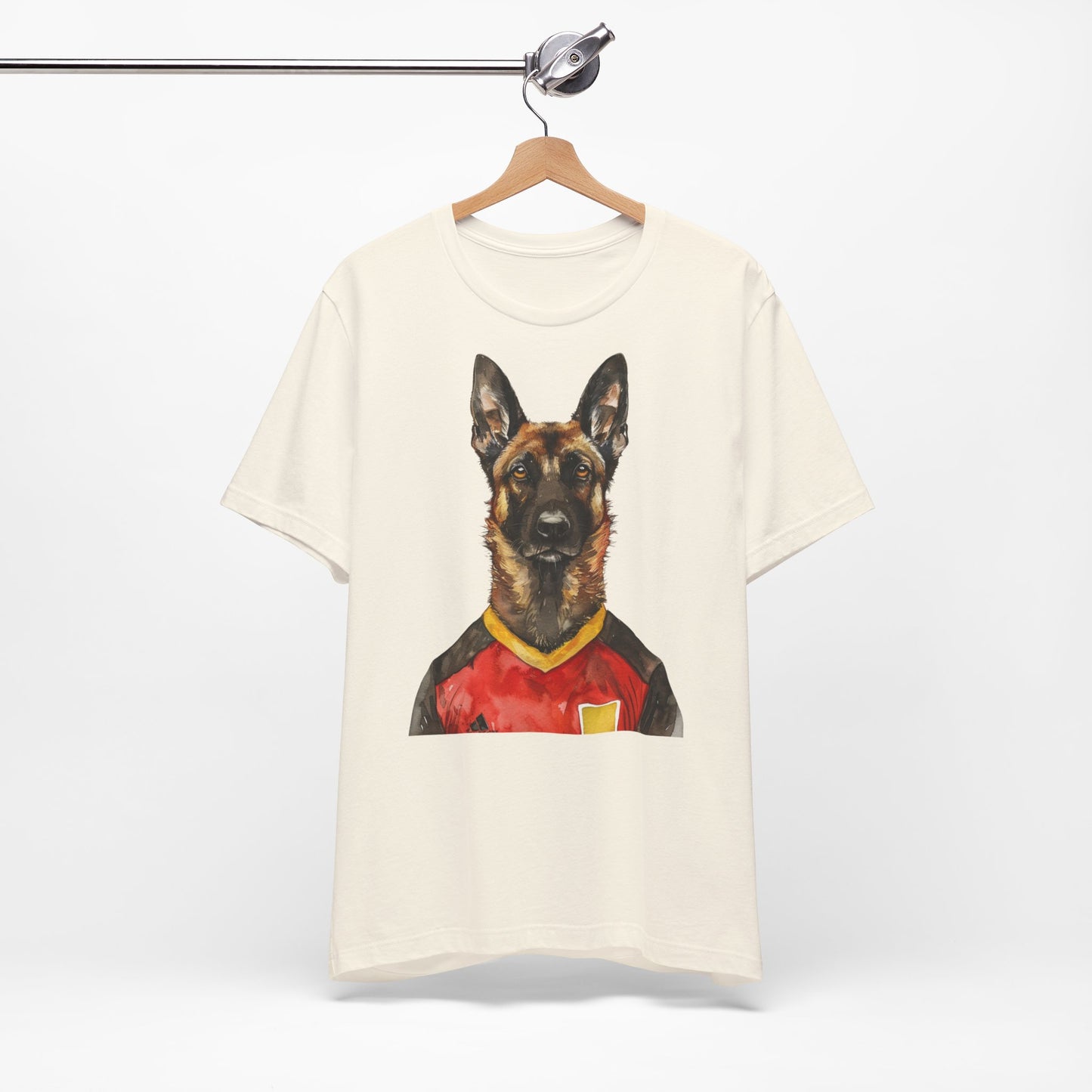 Unisex T-Shirt Fußball Fan Wuffis I EM 2024 I Malinois I Team Belgien