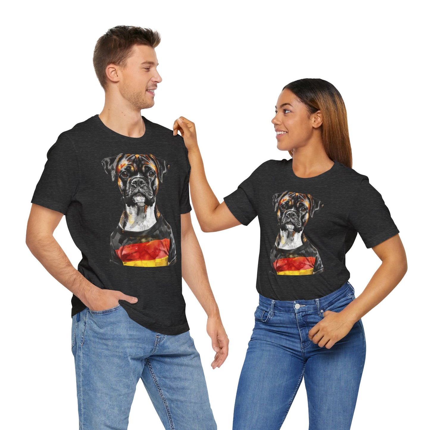 Unisex T-Shirt Fußball Fan Wuffis I EM 2024 I Boxer  I Team Deutschland