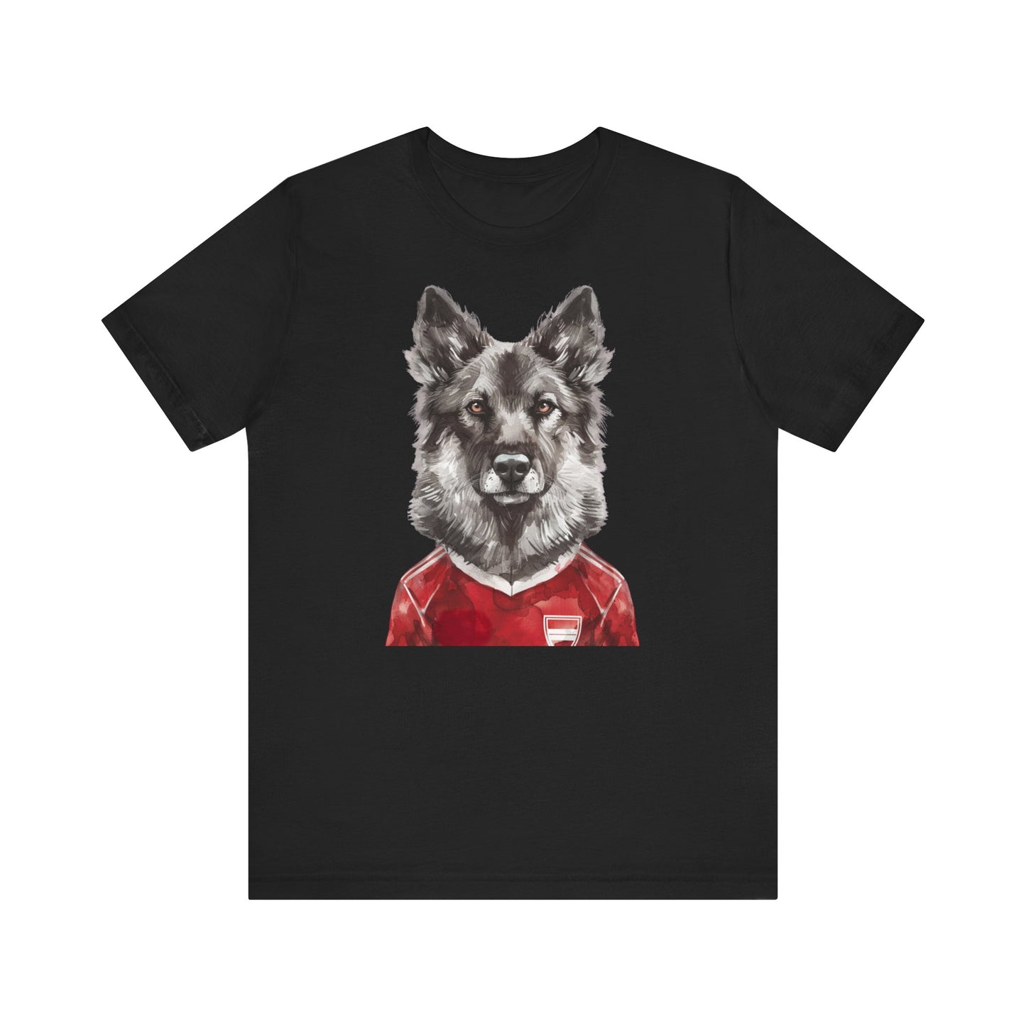 Unisex T-Shirt Fußball Fan Wuffis I EM 2024 I Gronlandshund I Team Dänemark