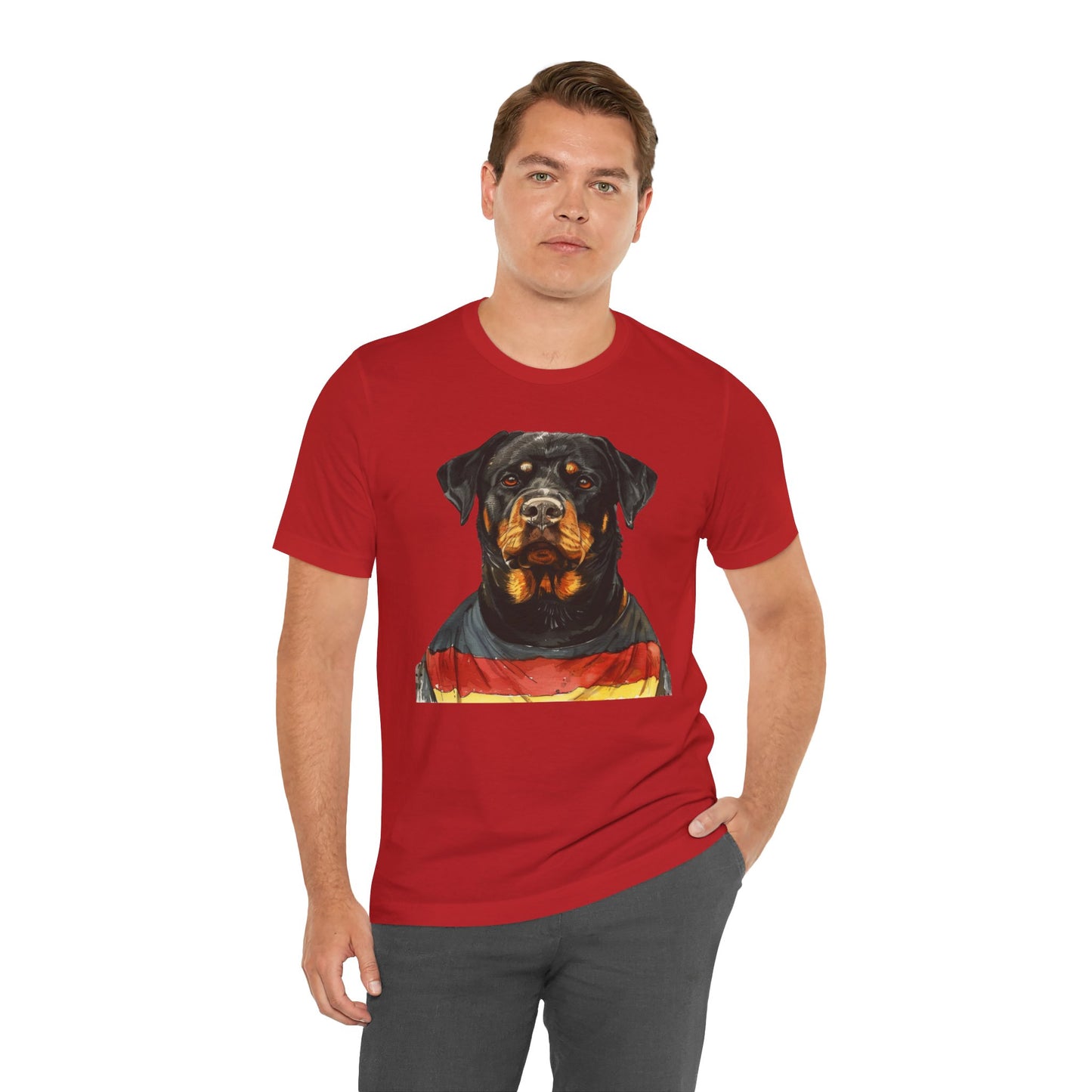 Unisex T-Shirt Fußball Fan Wuffis I EM 2024 I Rottweiler  I Team Deutschland