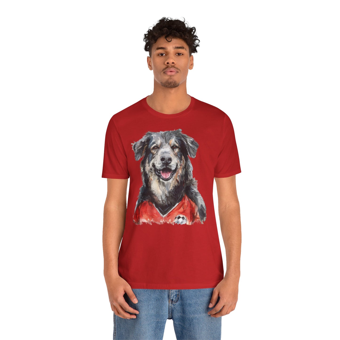 Unisex T-Shirt Fußball Fan Wuffis I EM 2024 I Albanischer Schäferhund I Team Albanien