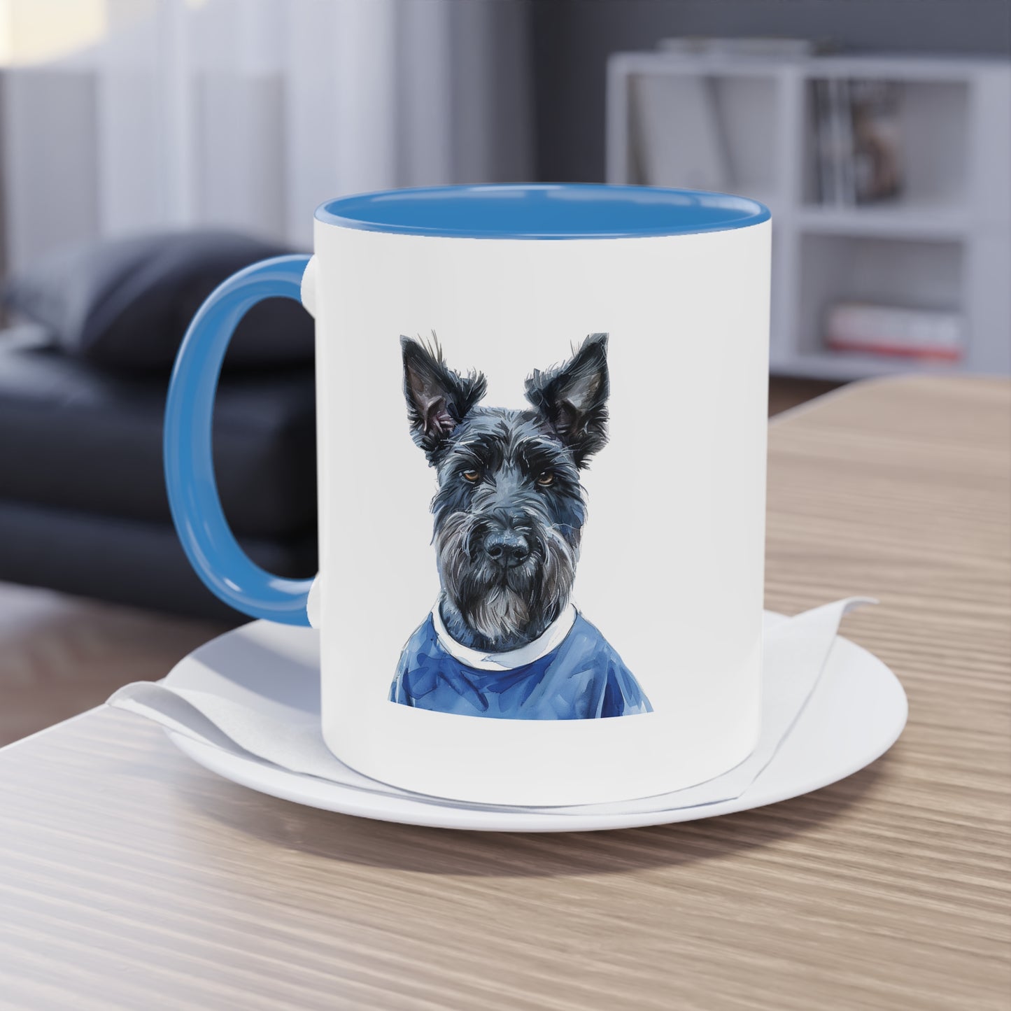 Hunde Tasse Fußball Fan Wuffis I EM 2024 I Scottish Terrier I Team Schottland