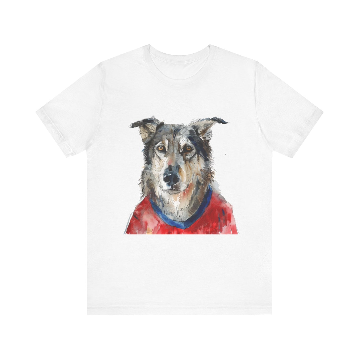 Unisex T-Shirt Fußball Fan Wuffis I EM 2024 I Tschechoslowakischer Wolfshund  I Team Tschechien