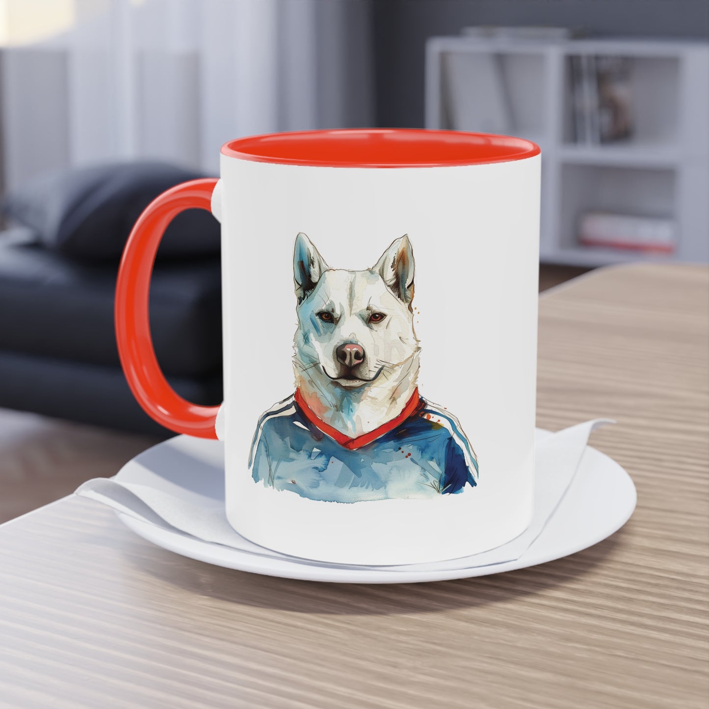 Hunde Tasse Fußball Fan Wuffis I EM 2024 I Slowakischer Hirtenhund I Team Slowakei