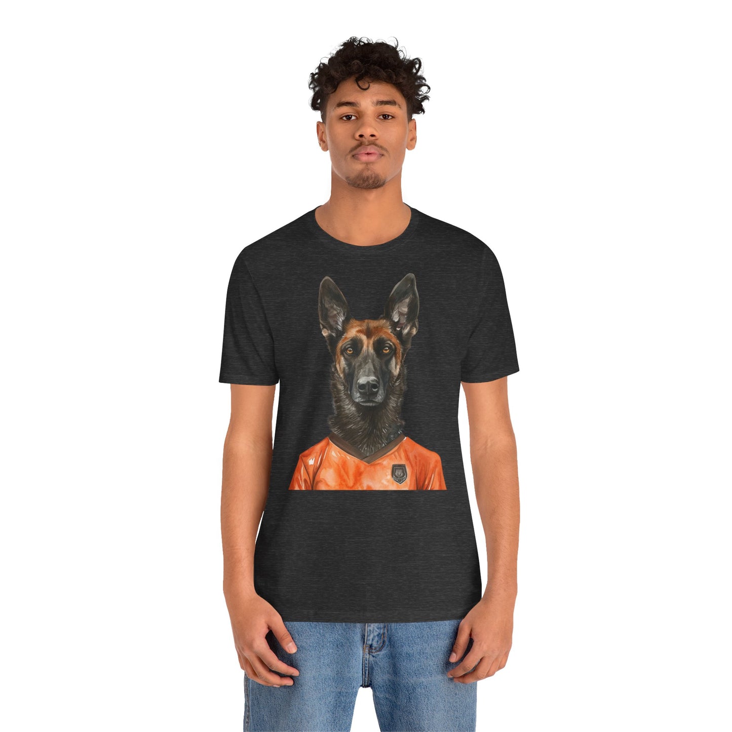 Unisex T-Shirt Fußball Fan Wuffis I EM 2024 I Holländischer Schäferhund I Team Niederlande