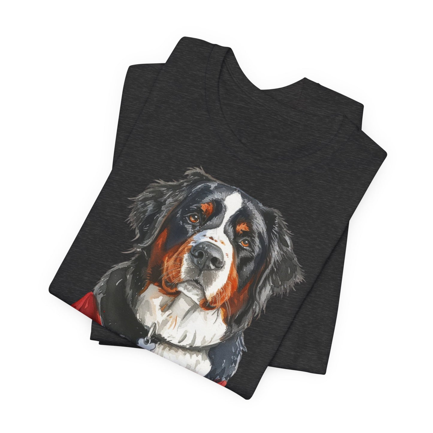 Unisex T-Shirt Fußball Fan Wuffis I EM 2024 I Berner Sennenhund I Team Schweiz