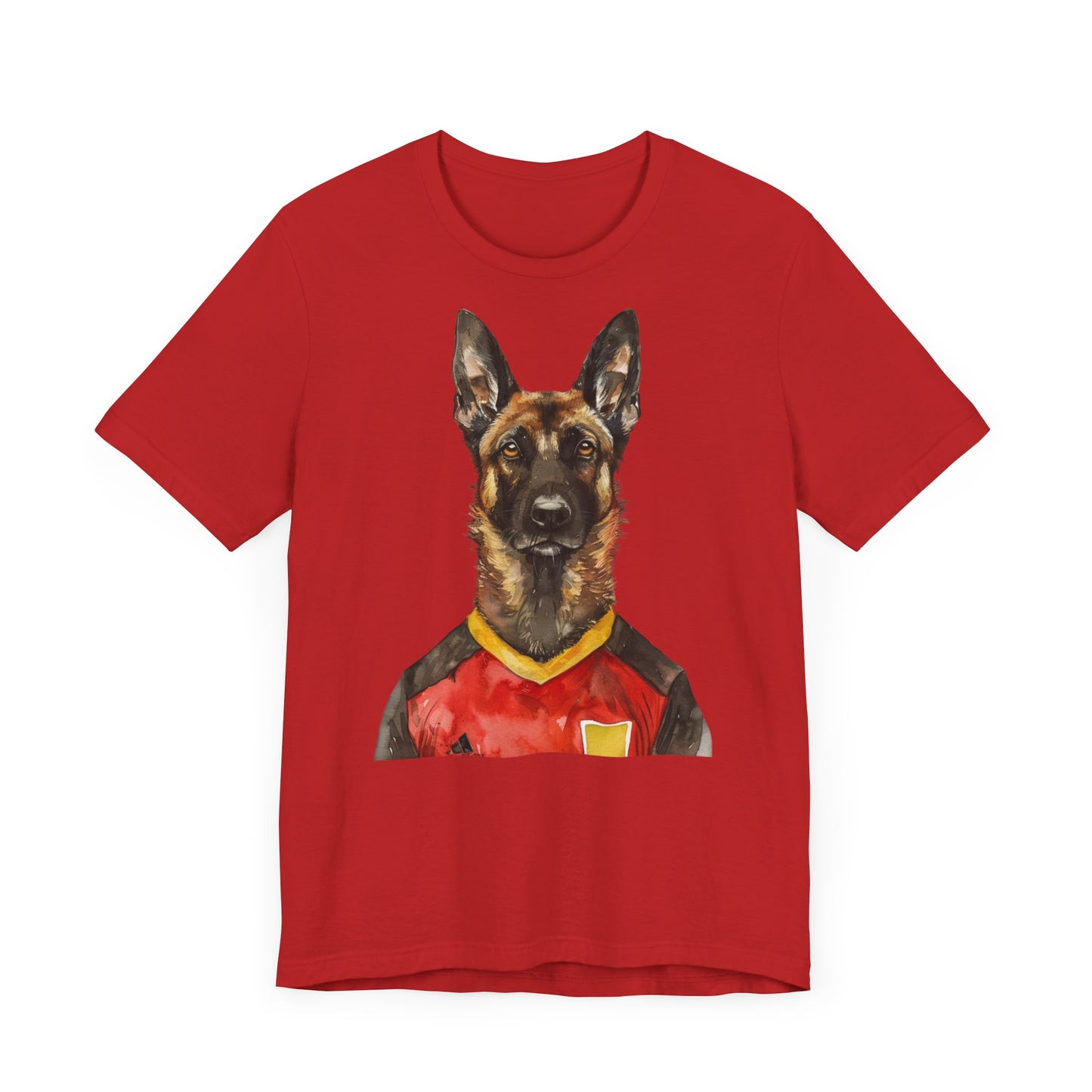 Unisex T-Shirt Fußball Fan Wuffis I EM 2024 I Malinois I Team Belgien