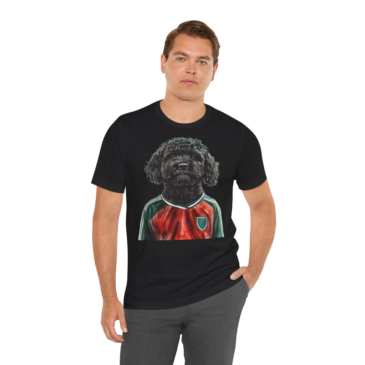 Unisex T-Shirt Fußball Fan Wuffis I EM 2024 I Ungarischer Hirtenhund I Team Ungarn