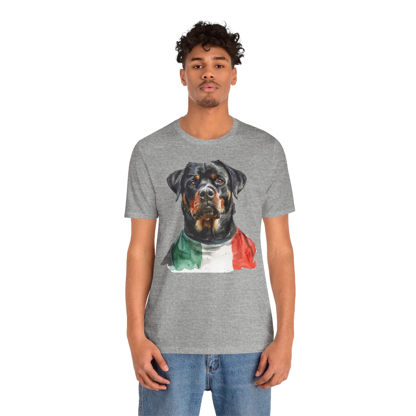 Unisex T-Shirt Fußball Fan Wuffis I EM 2024 I Rottweiler I Team Italien