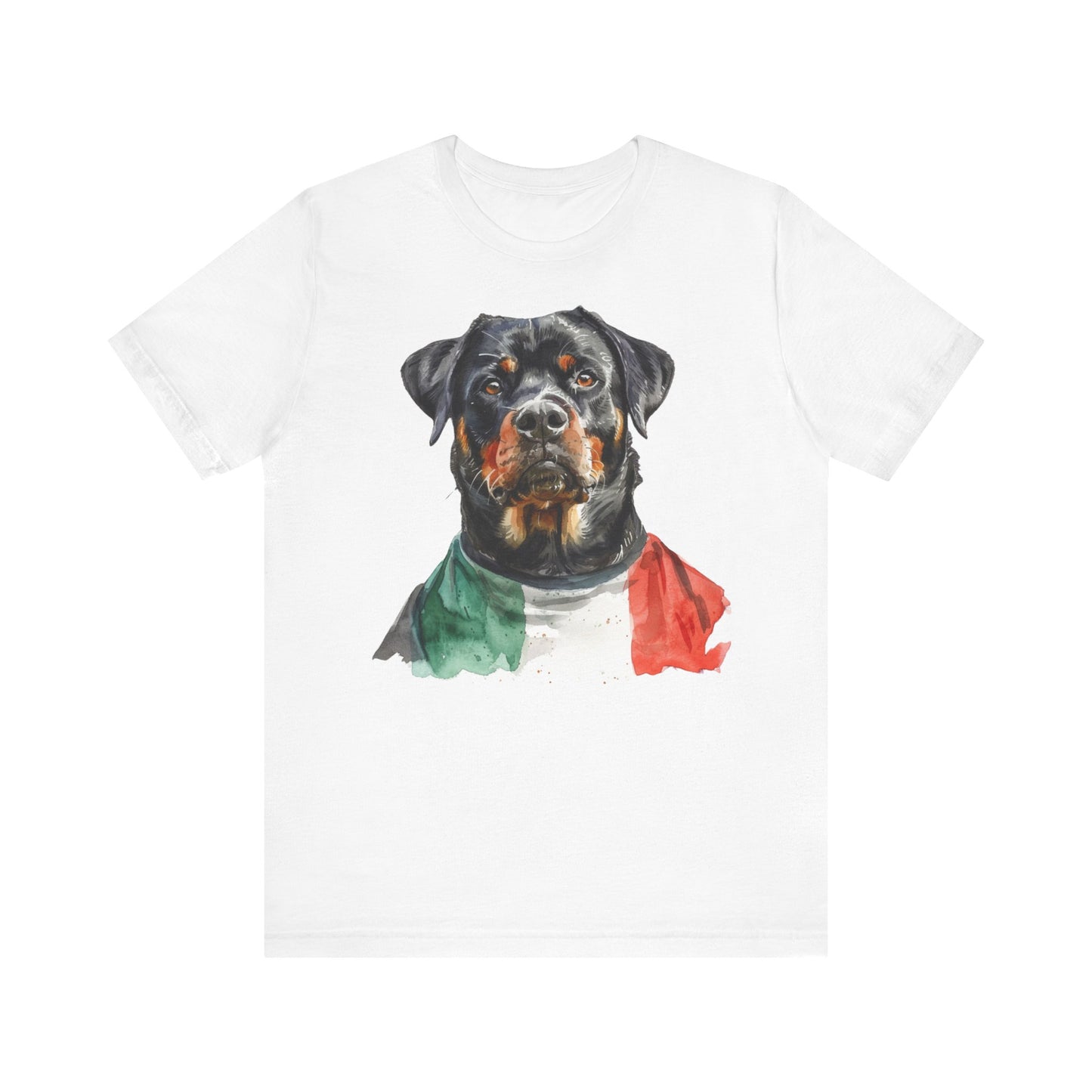 Unisex T-Shirt Fußball Fan Wuffis I EM 2024 I Rottweiler I Team Italien