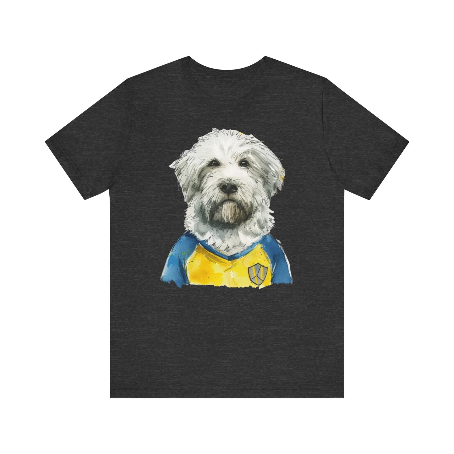 Unisex T-Shirt Fußball Fan Wuffis I EM 2024 I Ukrainischer Schäferhund I Team Ukraine