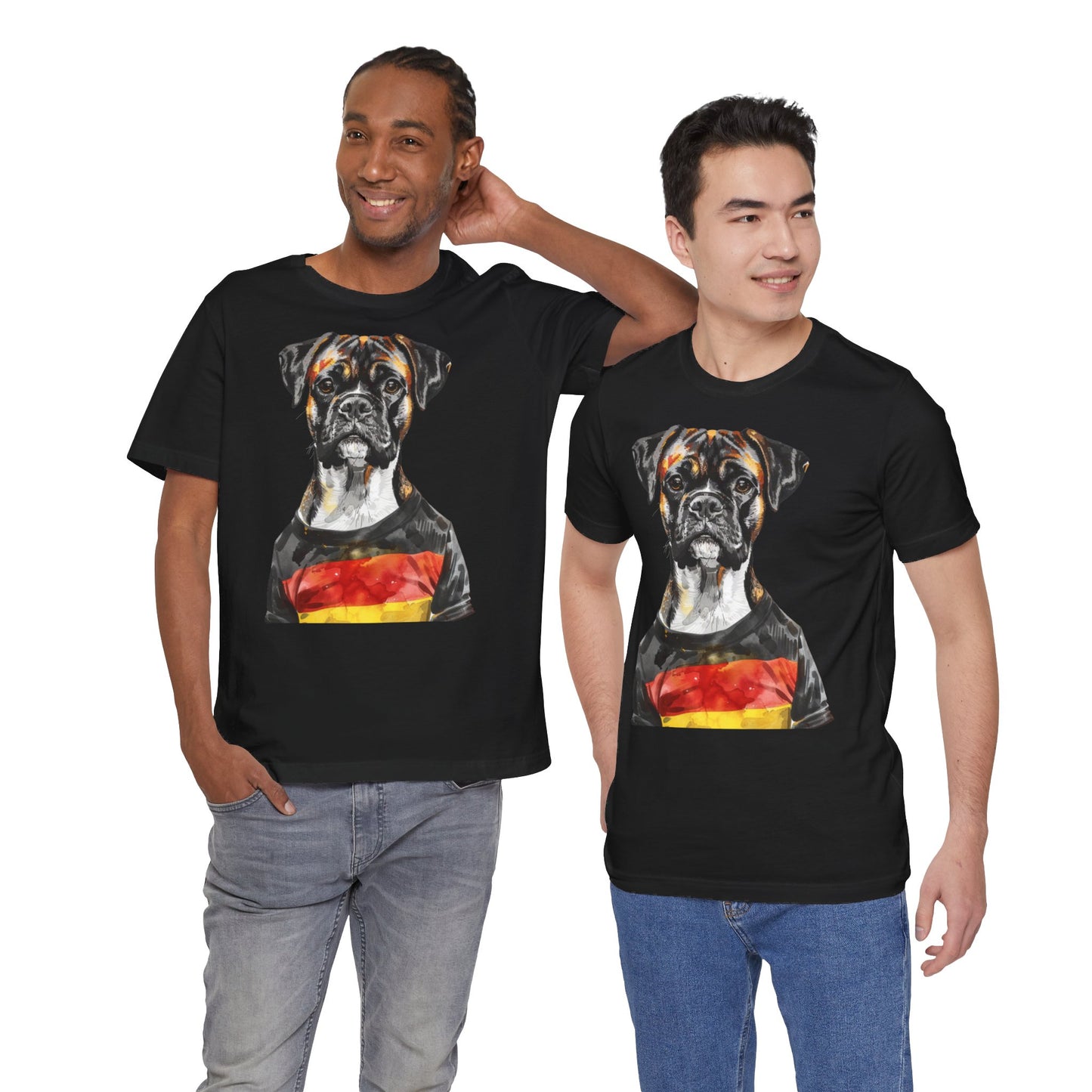 Unisex T-Shirt Fußball Fan Wuffis I EM 2024 I Boxer  I Team Deutschland