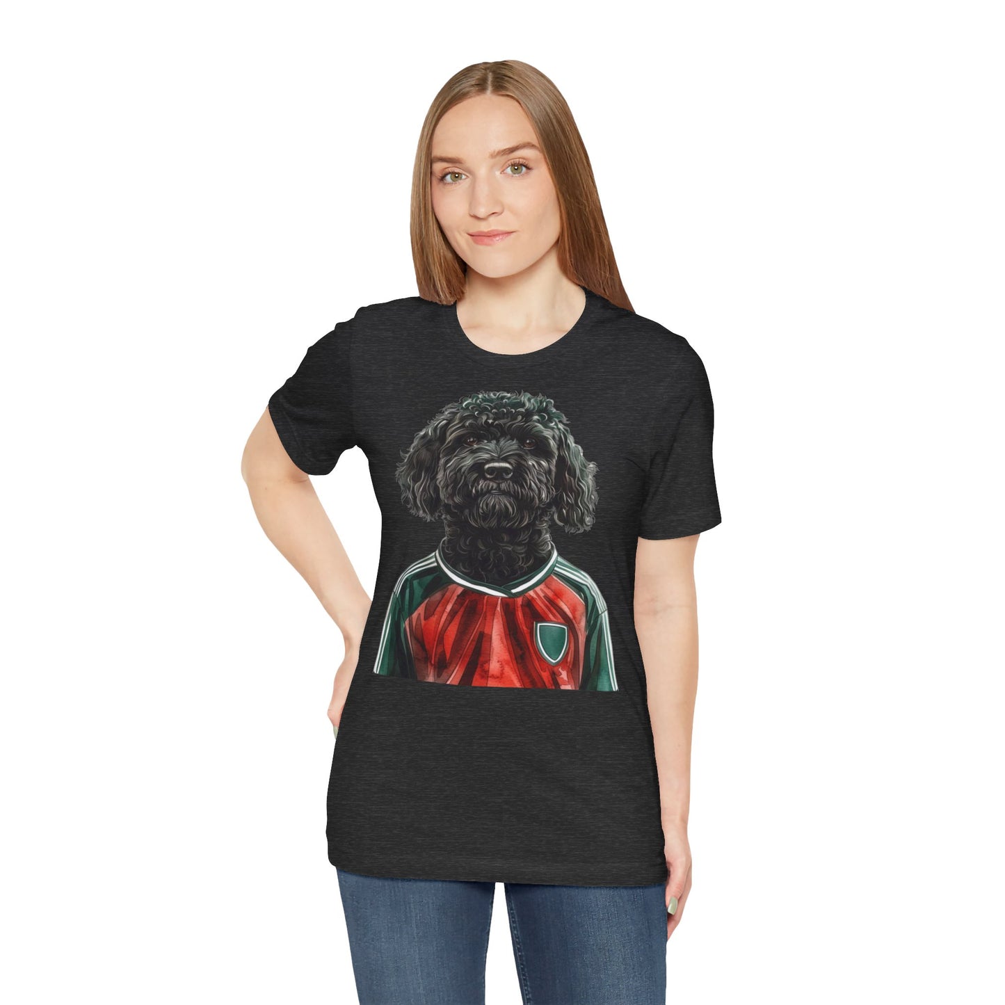 Unisex T-Shirt Fußball Fan Wuffis I EM 2024 I Ungarischer Hirtenhund I Team Ungarn