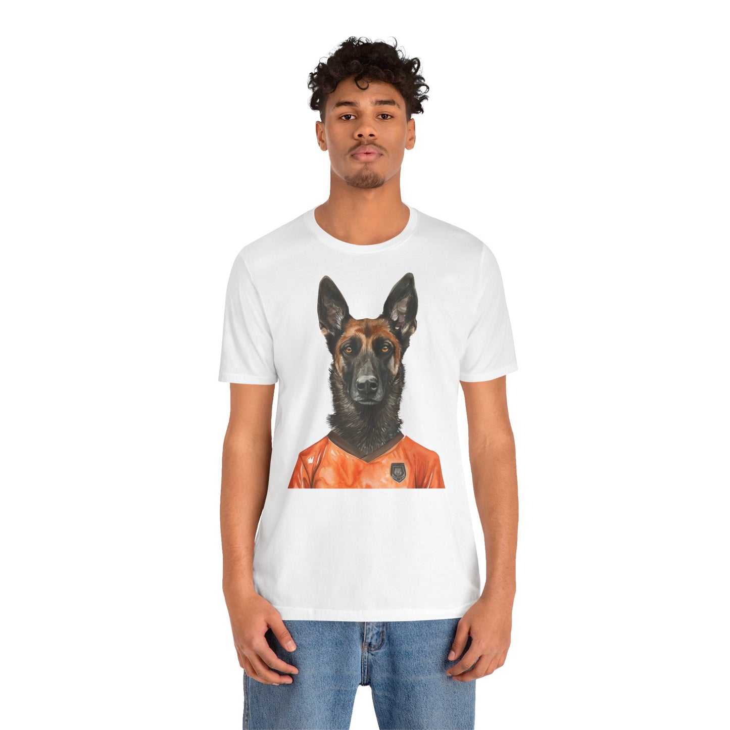 Unisex T-Shirt Fußball Fan Wuffis I EM 2024 I Holländischer Schäferhund I Team Niederlande