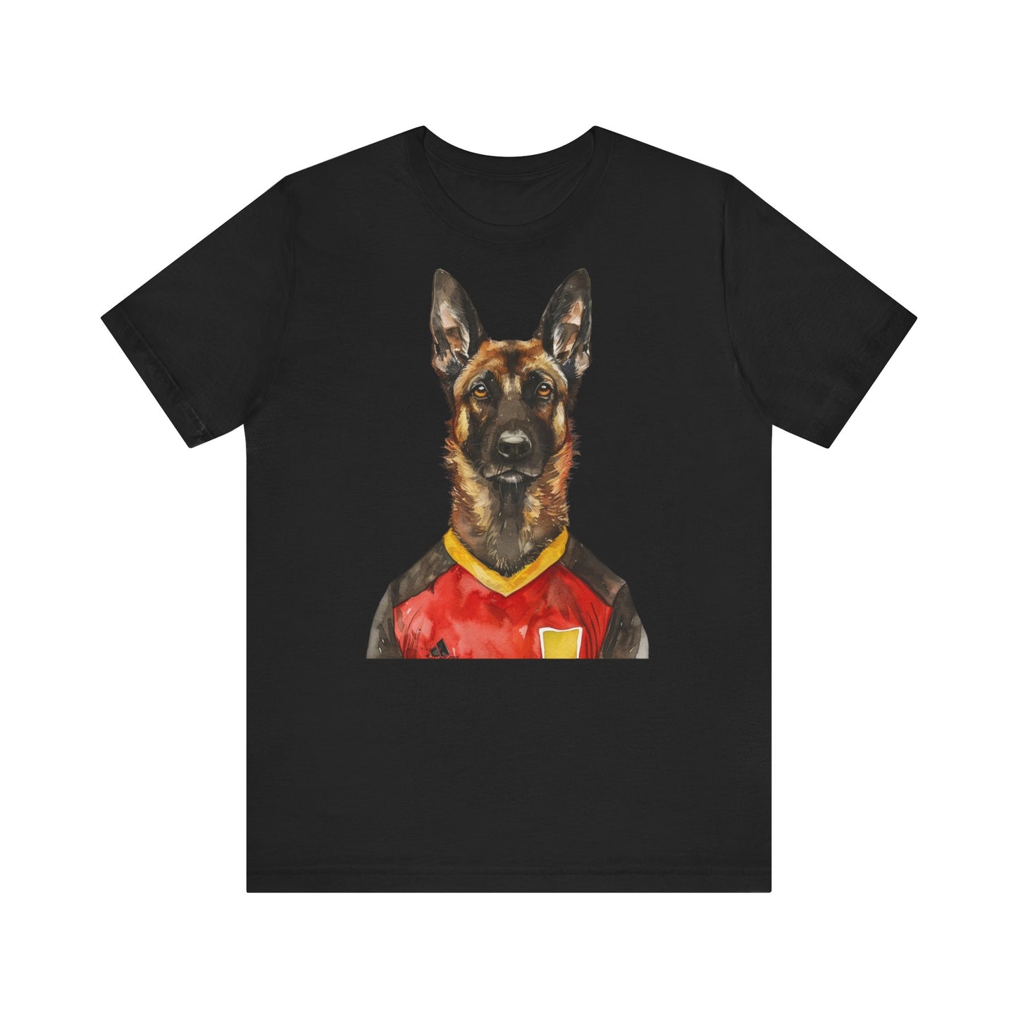 Unisex T-Shirt Fußball Fan Wuffis I EM 2024 I Malinois I Team Belgien