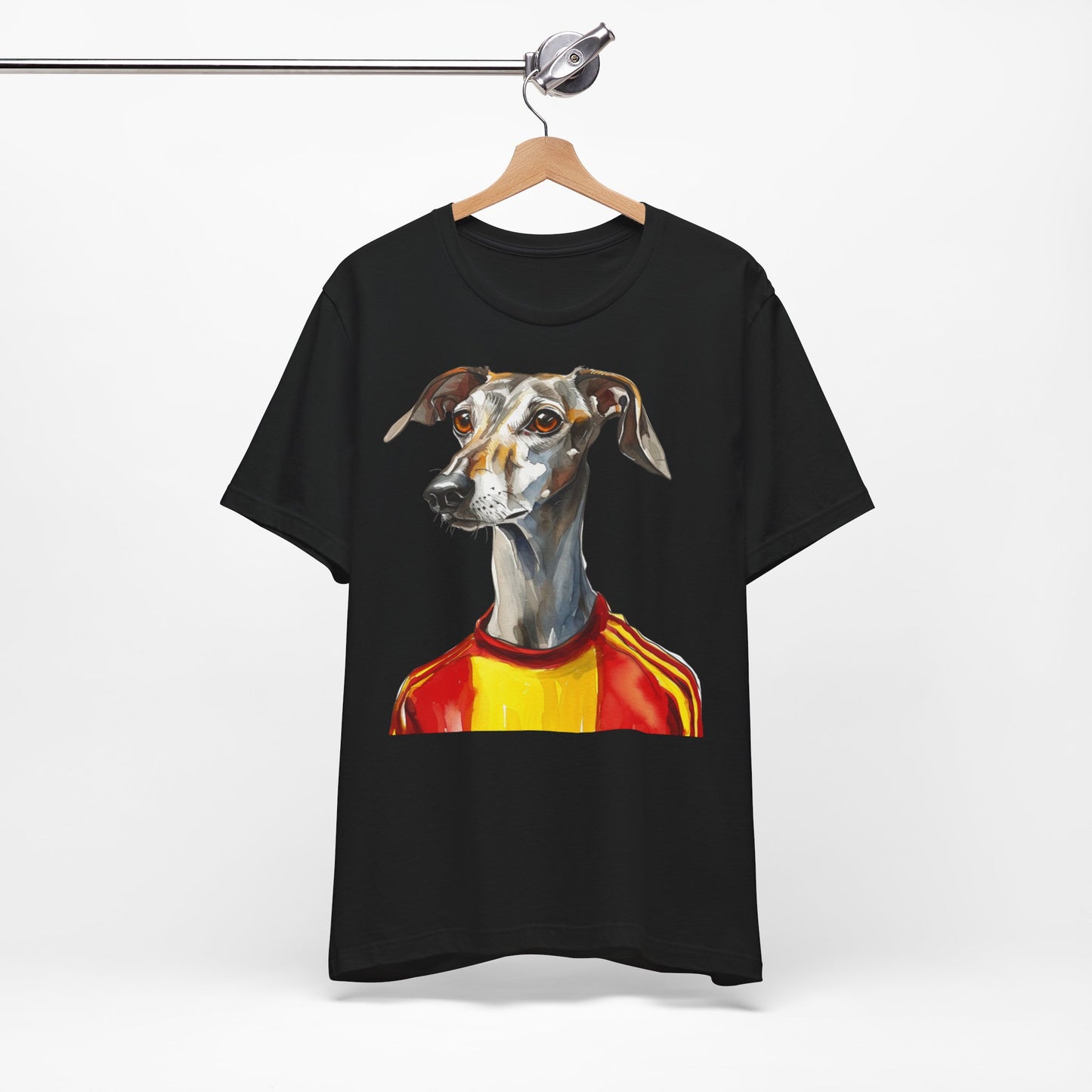 Unisex T-Shirt Fußball Fan Wuffis I EM 2024 I Galgo Espanol I Team Spanien