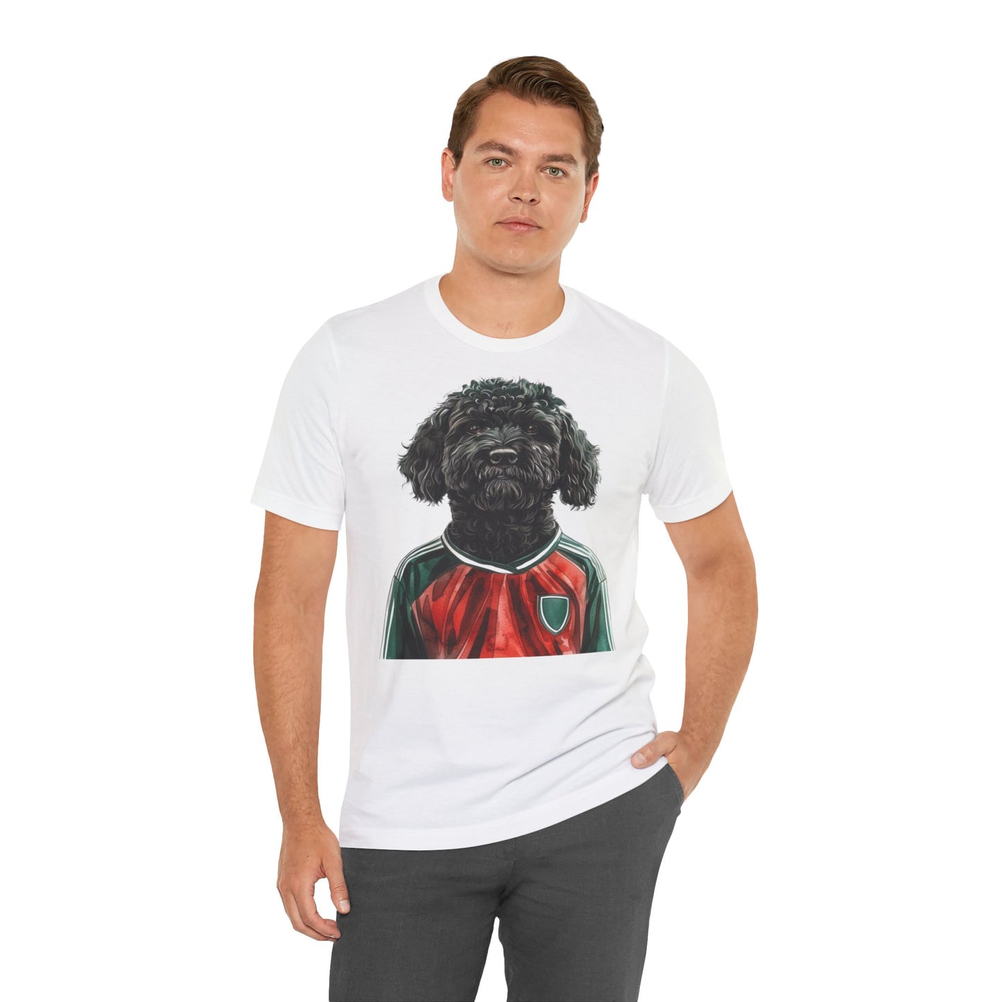 Unisex T-Shirt Fußball Fan Wuffis I EM 2024 I Ungarischer Hirtenhund I Team Ungarn