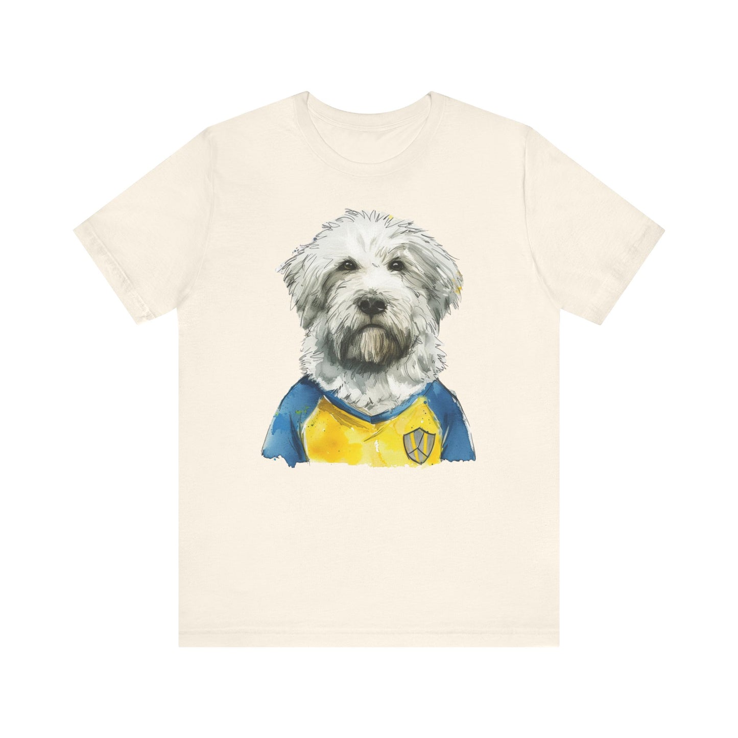 Unisex T-Shirt Fußball Fan Wuffis I EM 2024 I Ukrainischer Schäferhund I Team Ukraine