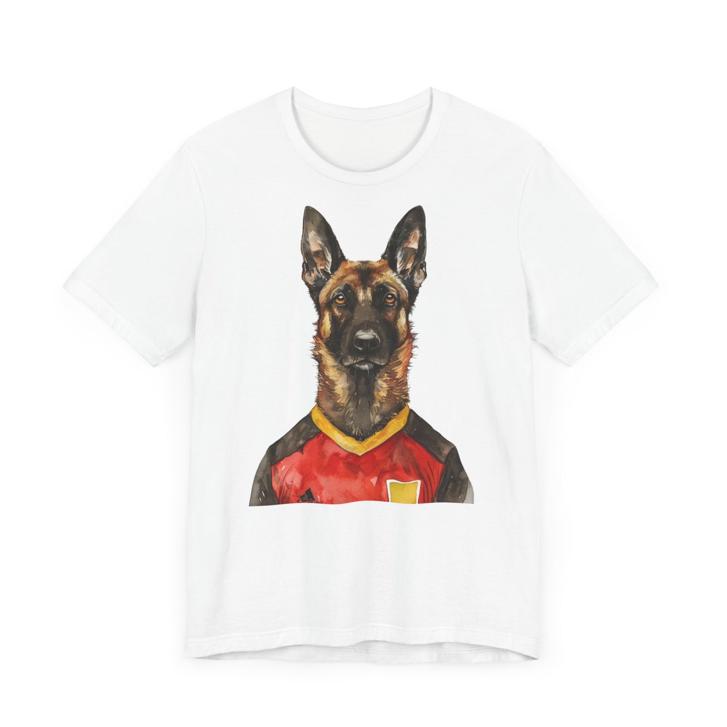 Unisex T-Shirt Fußball Fan Wuffis I EM 2024 I Malinois I Team Belgien