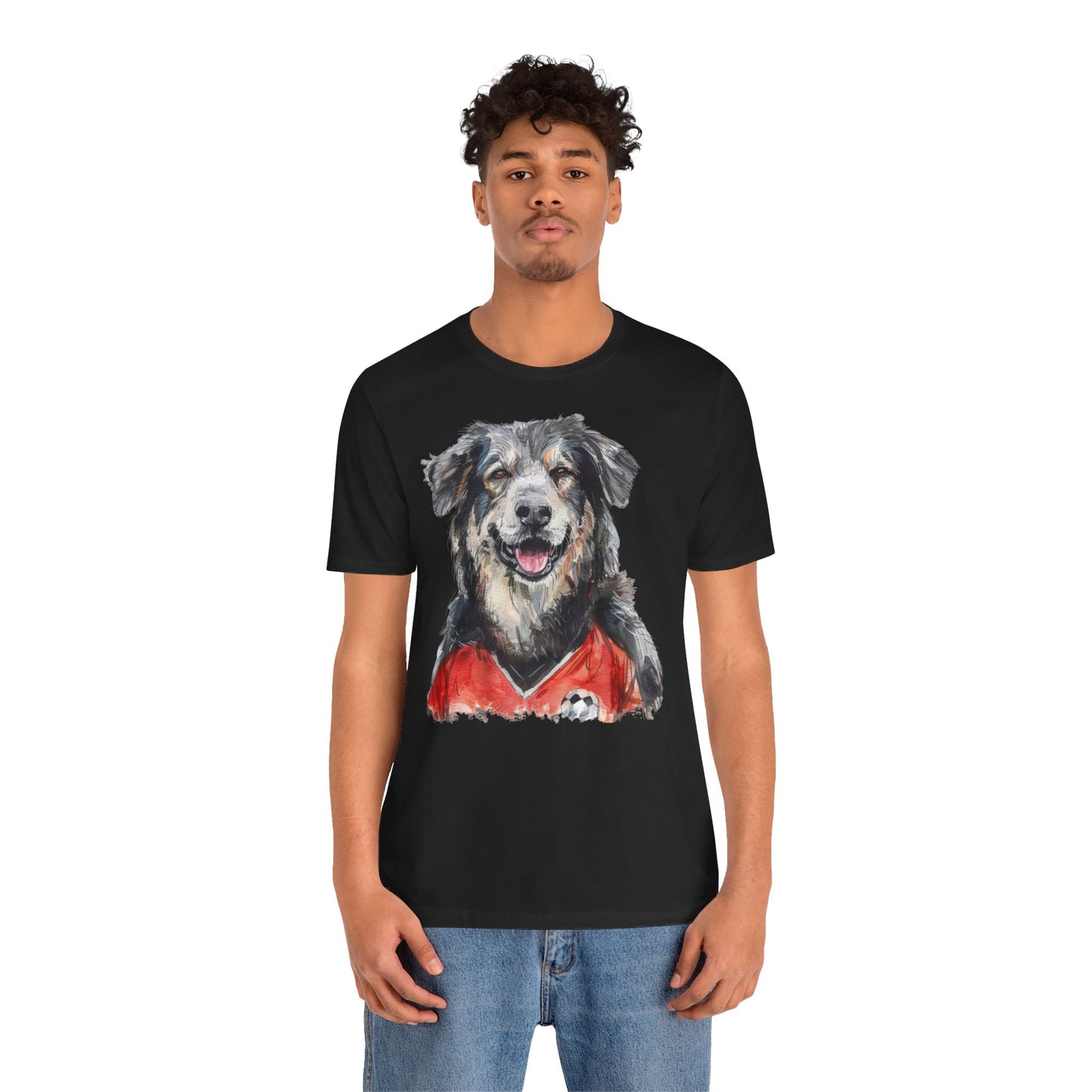 Unisex T-Shirt Fußball Fan Wuffis I EM 2024 I Albanischer Schäferhund I Team Albanien