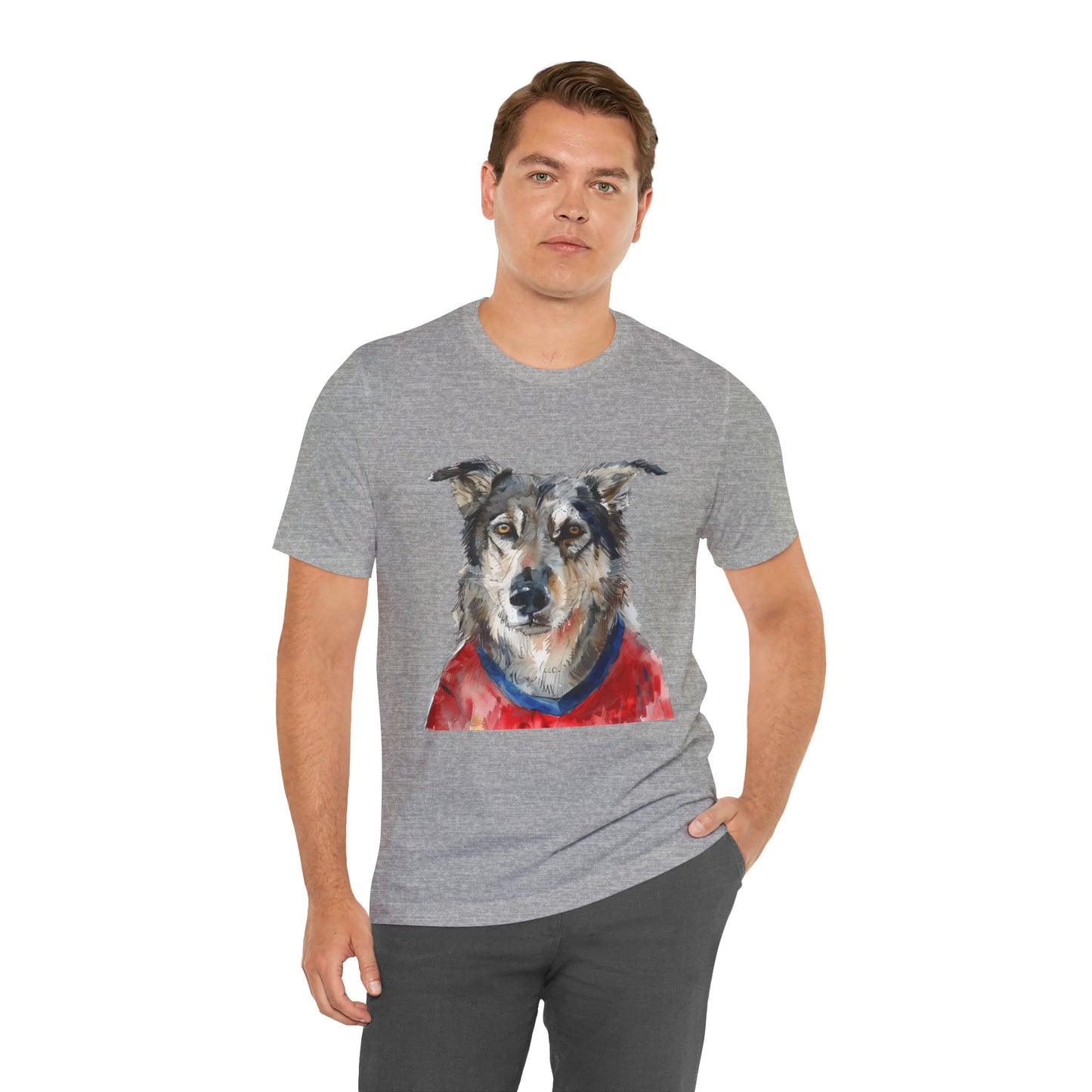 Unisex T-Shirt Fußball Fan Wuffis I EM 2024 I Tschechoslowakischer Wolfshund  I Team Tschechien