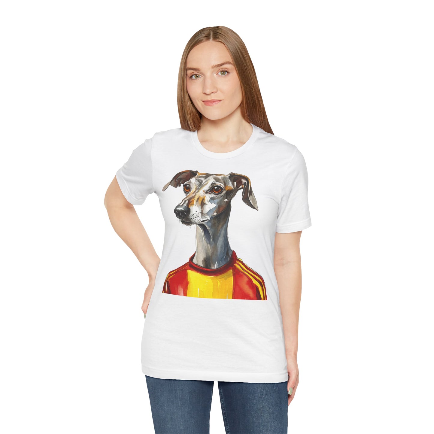 Unisex T-Shirt Fußball Fan Wuffis I EM 2024 I Galgo Espanol I Team Spanien