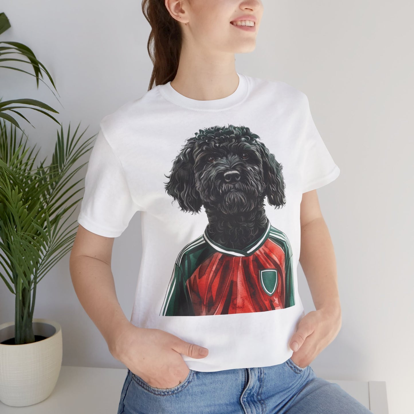 Unisex T-Shirt Fußball Fan Wuffis I EM 2024 I Ungarischer Hirtenhund I Team Ungarn