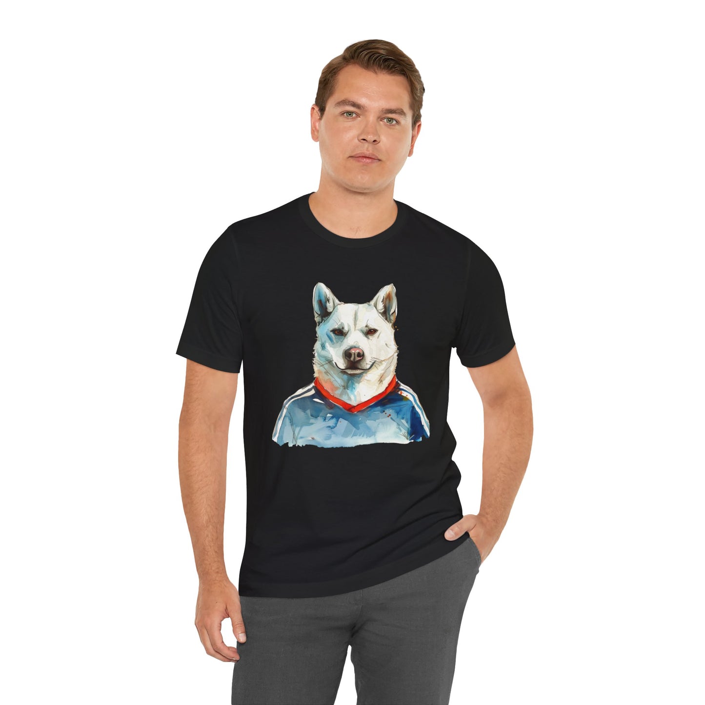 Unisex T-Shirt Fußball Fan Wuffis I EM 2024 I Slowakischer Hirtenhund I Team Slowakei