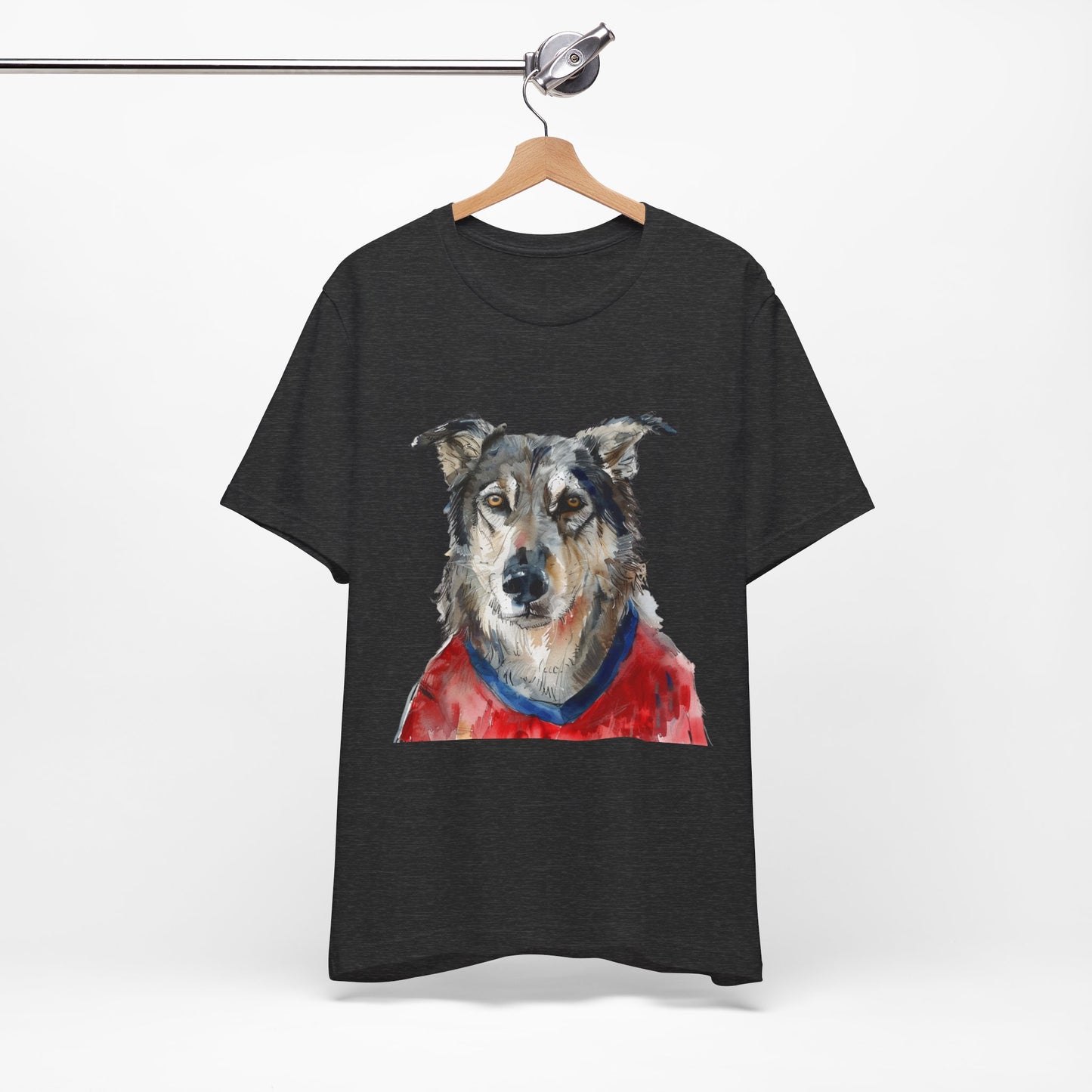 Unisex T-Shirt Fußball Fan Wuffis I EM 2024 I Tschechoslowakischer Wolfshund  I Team Tschechien