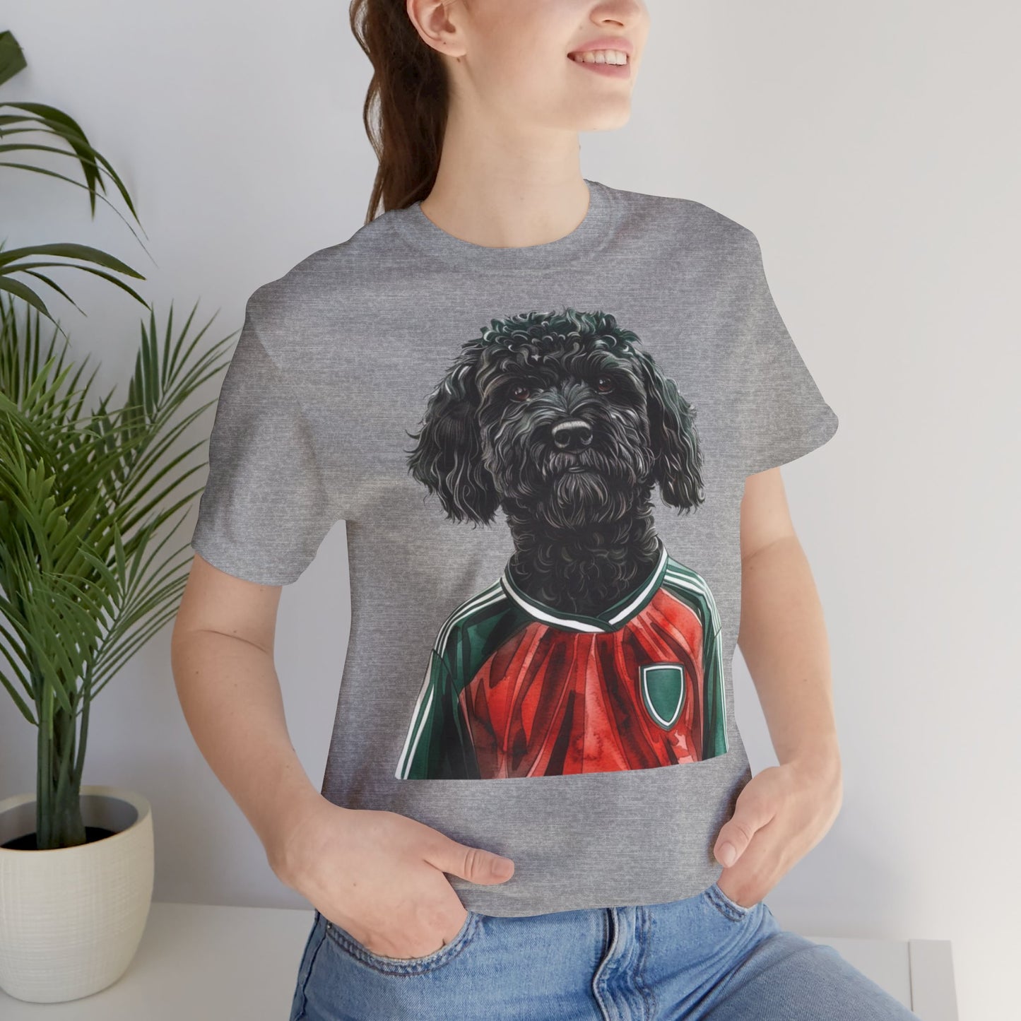 Unisex T-Shirt Fußball Fan Wuffis I EM 2024 I Ungarischer Hirtenhund I Team Ungarn