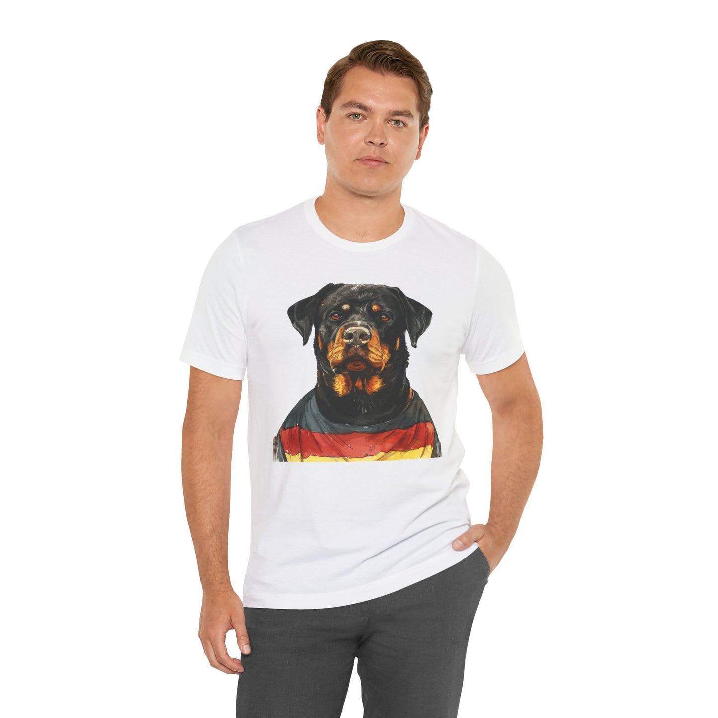 Unisex T-Shirt Fußball Fan Wuffis I EM 2024 I Rottweiler  I Team Deutschland