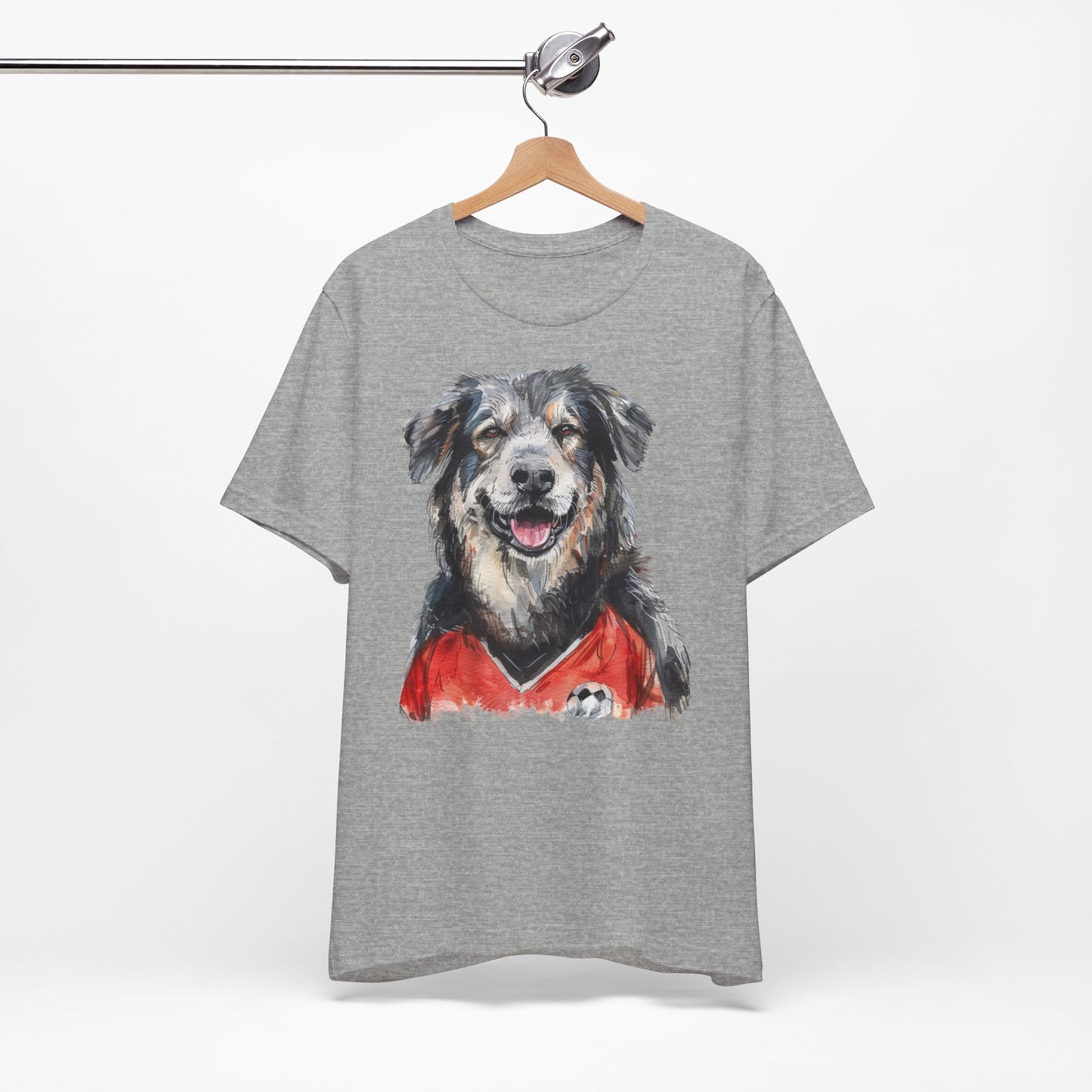 Unisex T-Shirt Fußball Fan Wuffis I EM 2024 I Albanischer Schäferhund I Team Albanien