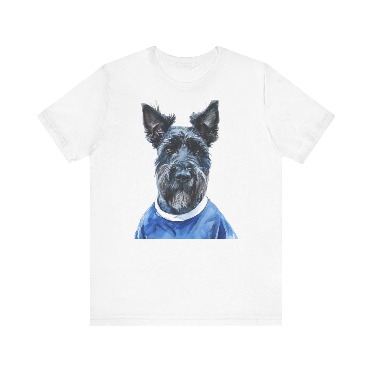 Unisex T-Shirt Fußball Fan Wuffis I EM 2024 I Scottish Terrier I Team Schottland