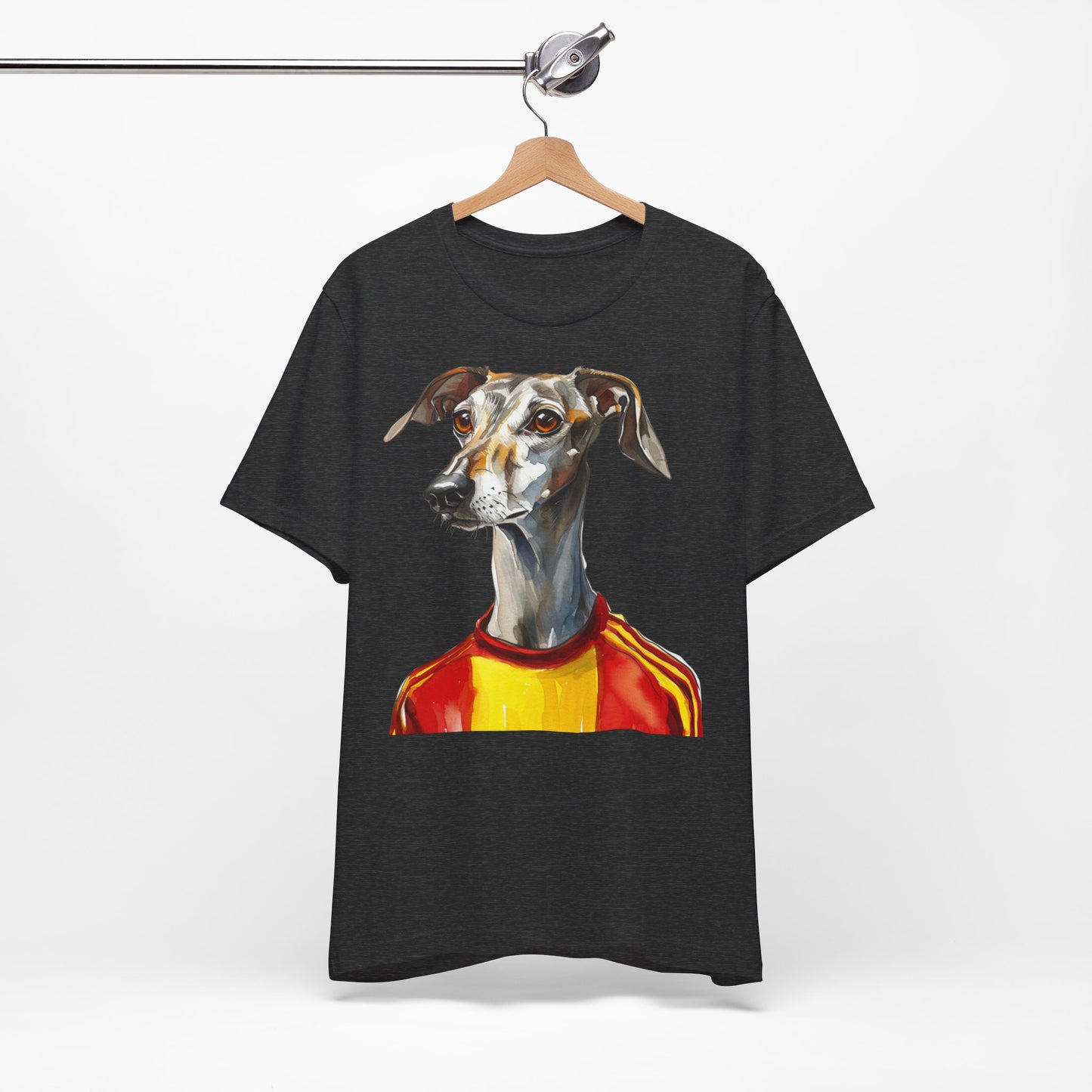 Unisex T-Shirt Fußball Fan Wuffis I EM 2024 I Galgo Espanol I Team Spanien