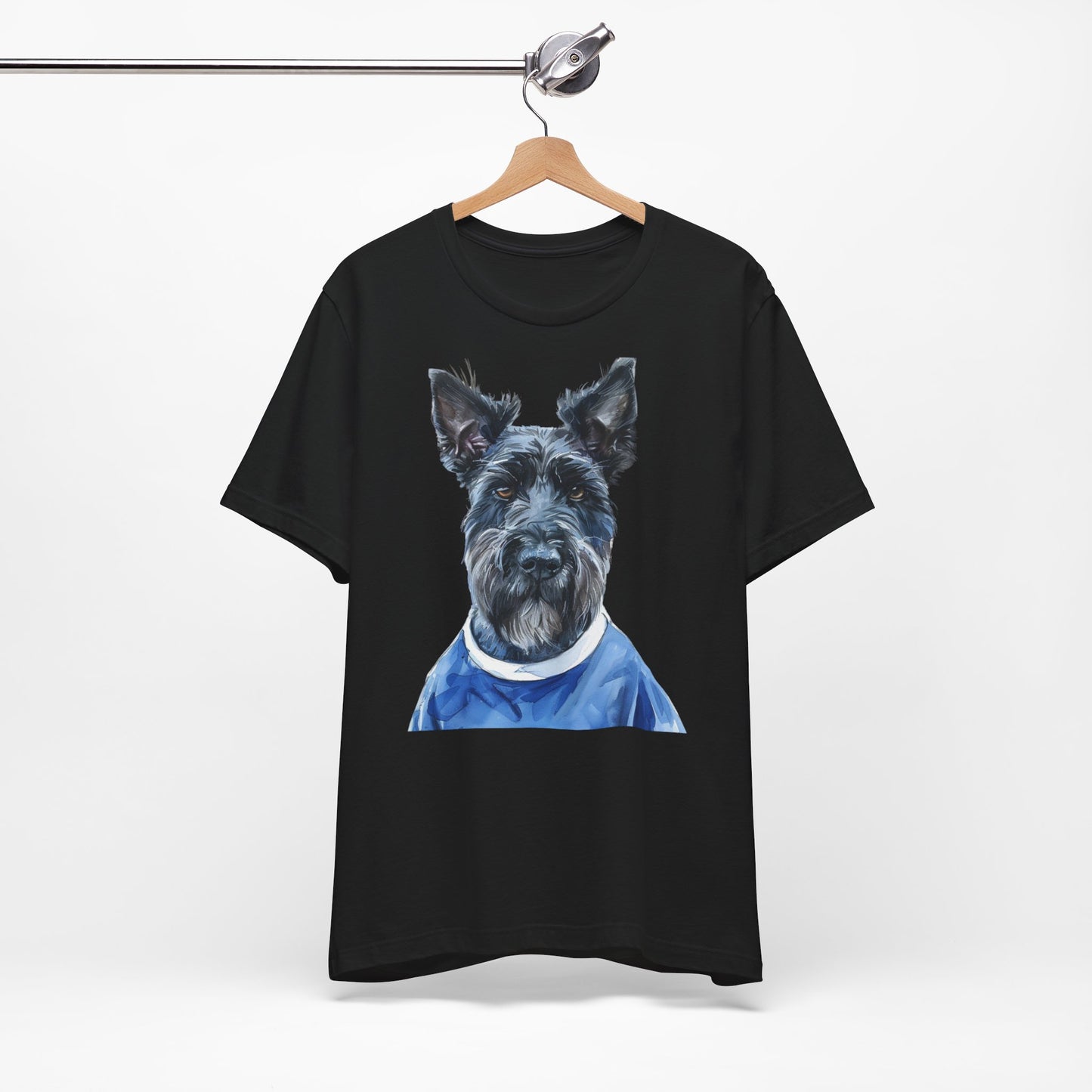 Unisex T-Shirt Fußball Fan Wuffis I EM 2024 I Scottish Terrier I Team Schottland