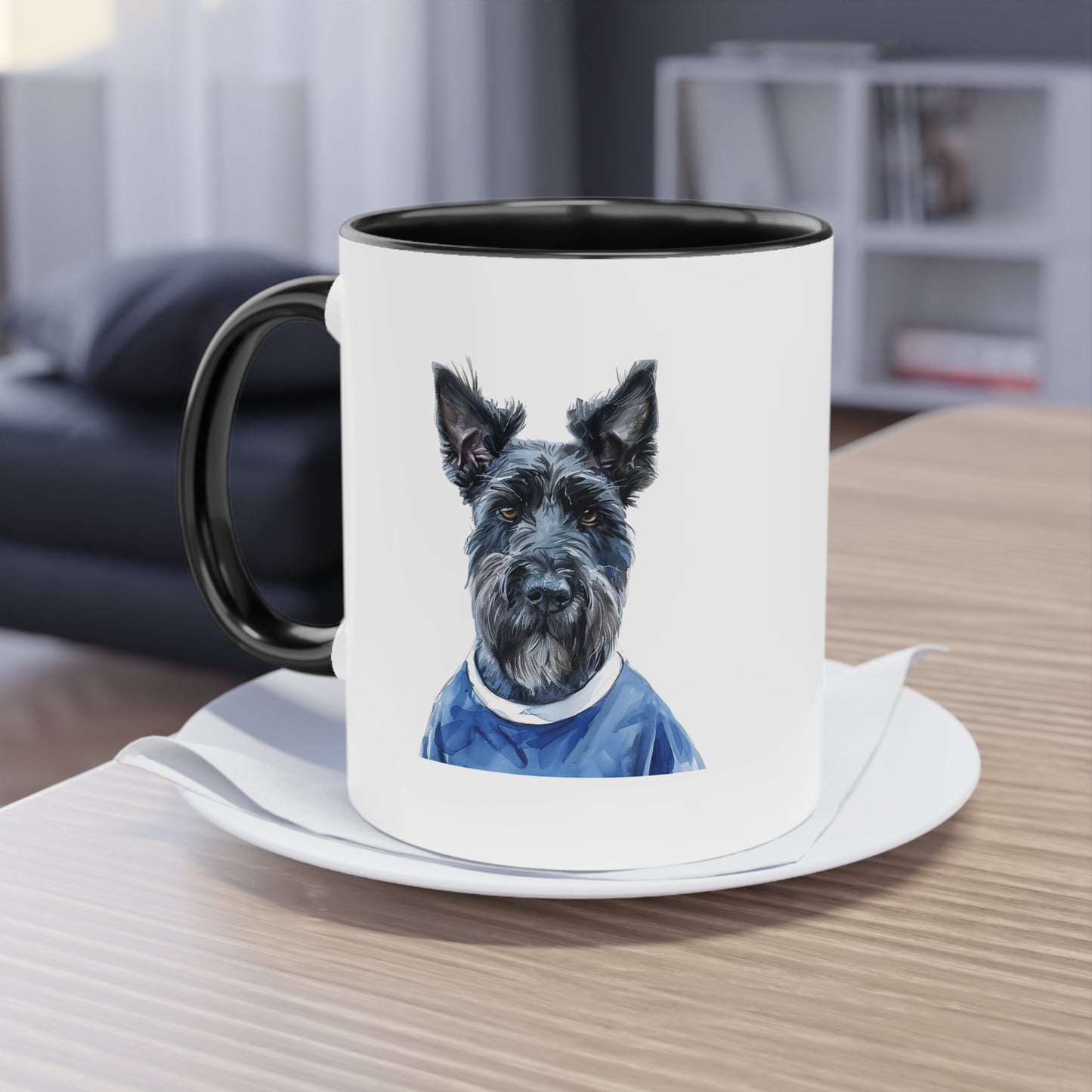 Hunde Tasse Fußball Fan Wuffis I EM 2024 I Scottish Terrier I Team Schottland