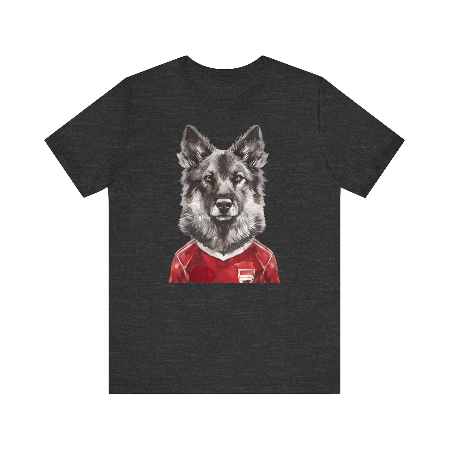 Unisex T-Shirt Fußball Fan Wuffis I EM 2024 I Gronlandshund I Team Dänemark