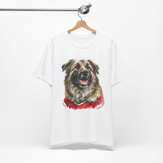 T-Shirt Hund im Fußball Trikot Georgien