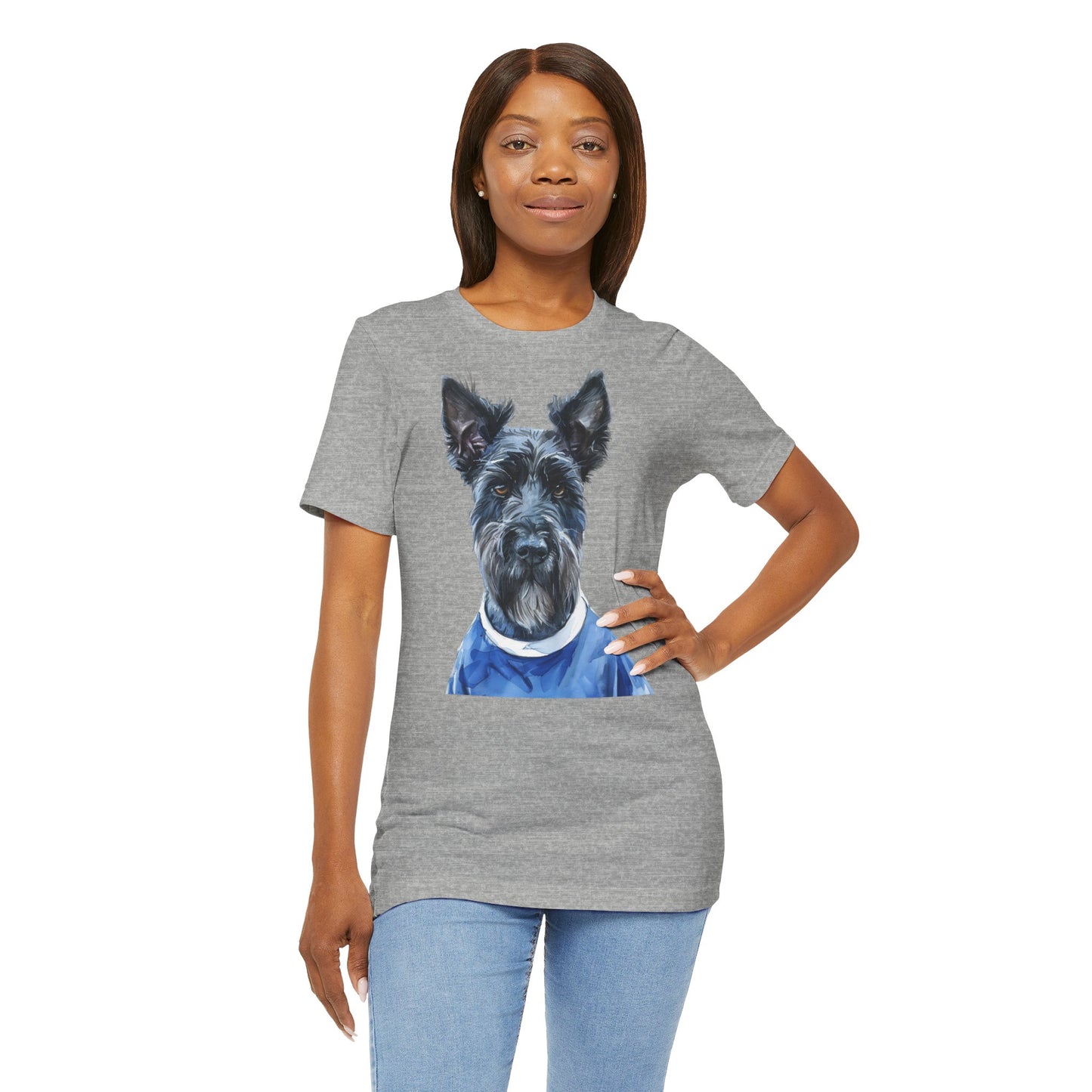 Unisex T-Shirt Fußball Fan Wuffis I EM 2024 I Scottish Terrier I Team Schottland