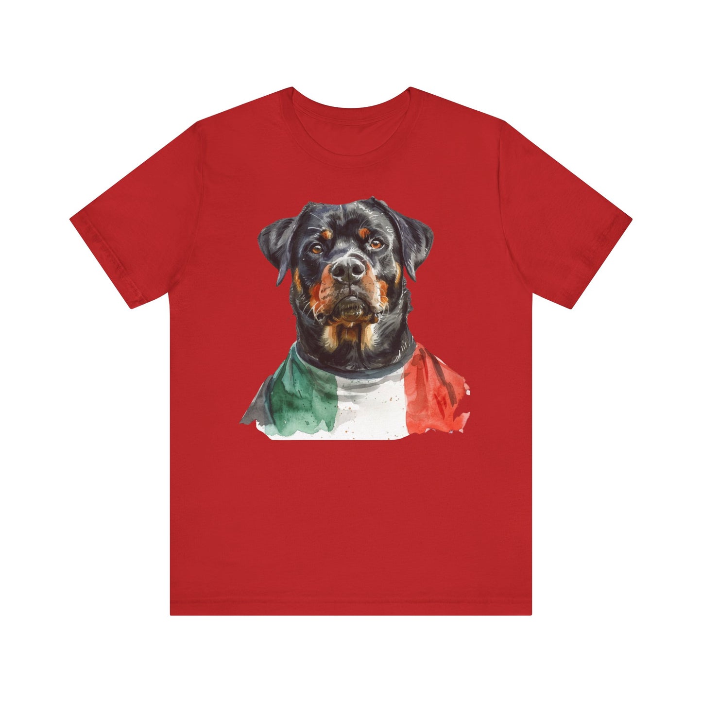 Unisex T-Shirt Fußball Fan Wuffis I EM 2024 I Rottweiler I Team Italien