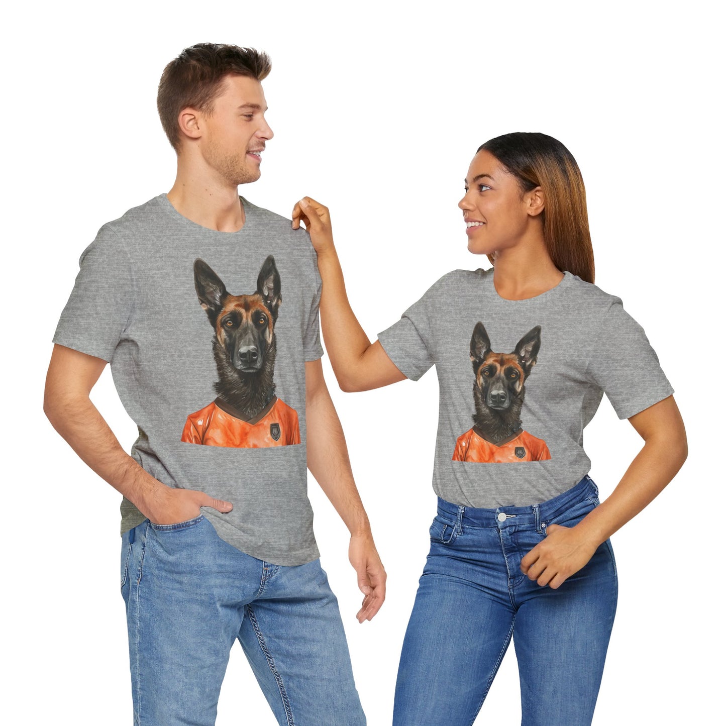 Unisex T-Shirt Fußball Fan Wuffis I EM 2024 I Holländischer Schäferhund I Team Niederlande