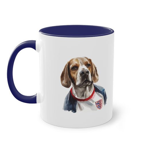 Hunde Tasse Fußball Fan Wuffis I EM 2024 I Beagle I Team England