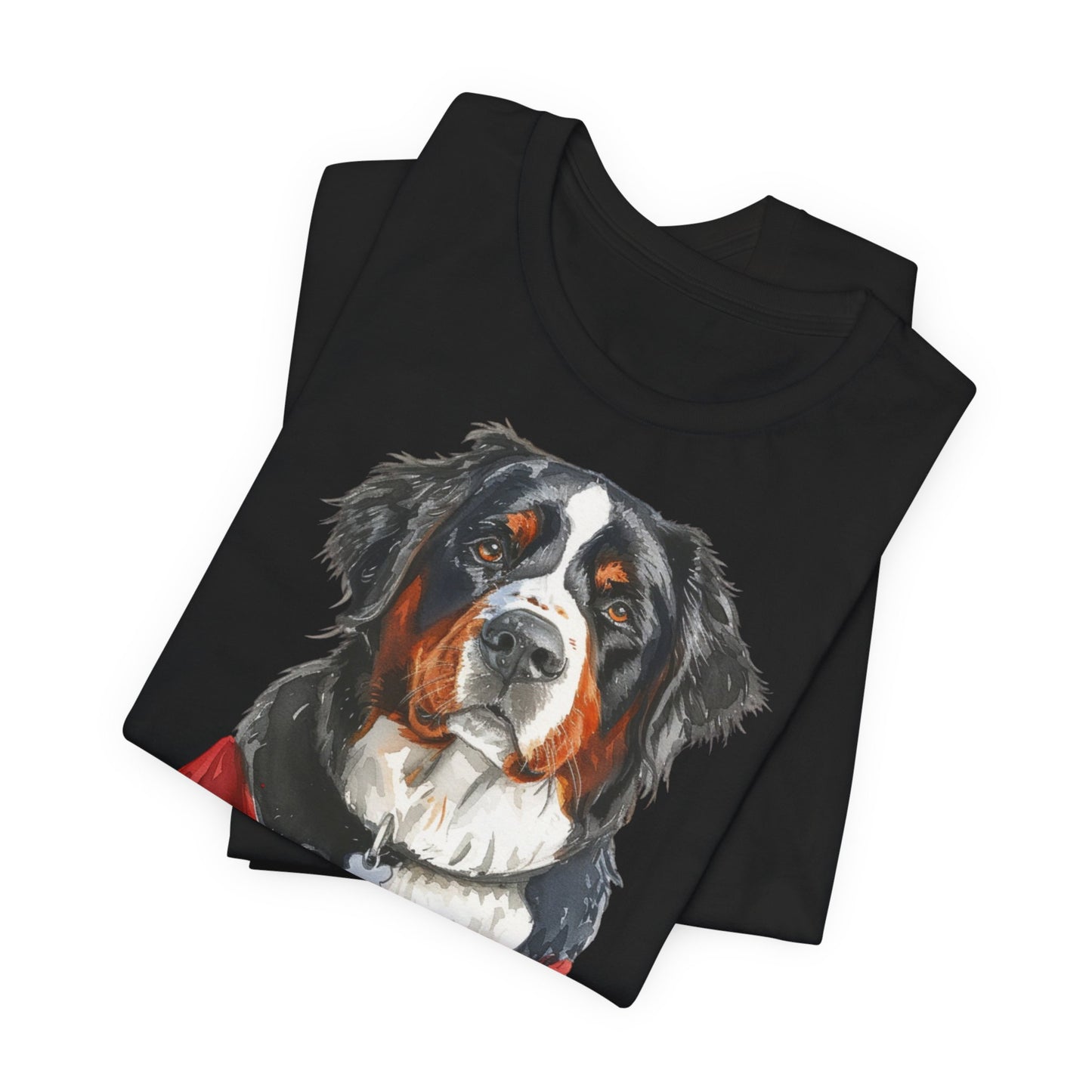 Unisex T-Shirt Fußball Fan Wuffis I EM 2024 I Berner Sennenhund I Team Schweiz